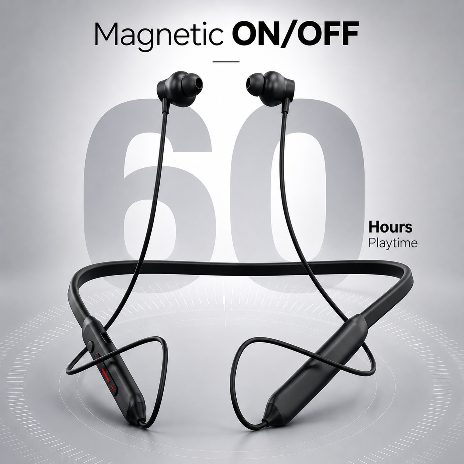 Image of OUBON Bluetooth Neckband CL-70 With 60Hrs of playtime, With ENC Bluetooth
