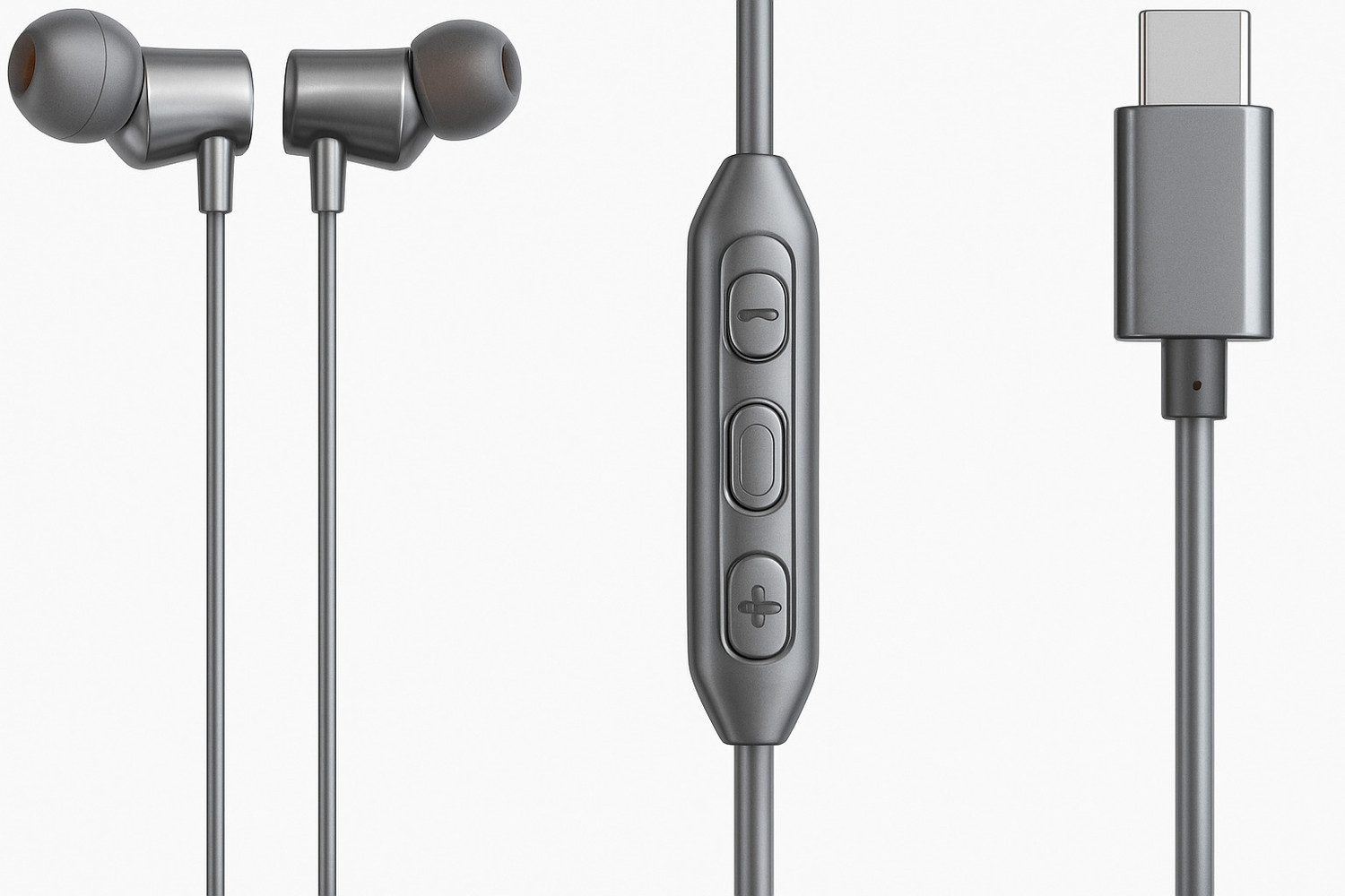 Image of Shovan Type-C Earphone Metallic Finish|ENC Mic|Magnetized Buds HD Sound 025 Wired Gaming