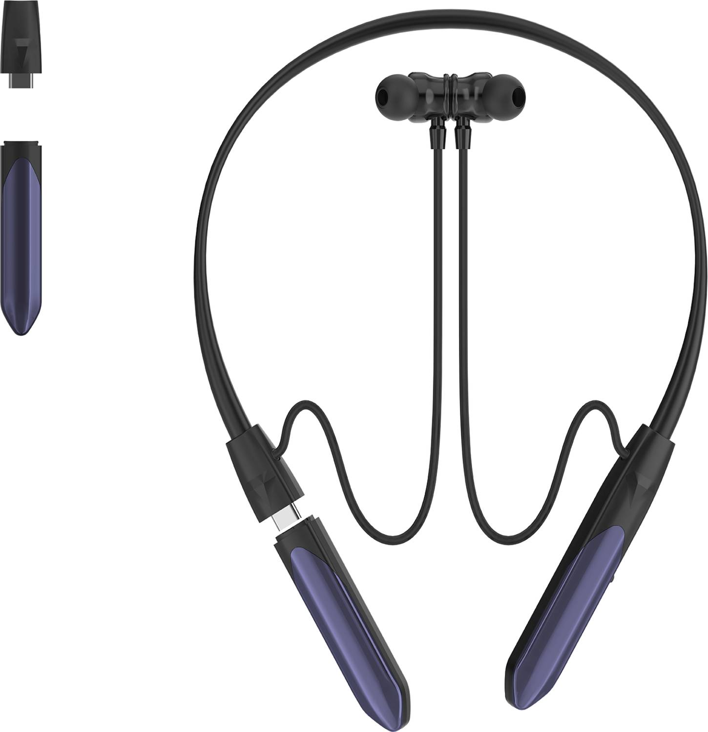 XEWISS DOUBLE BATTERY - MAGNETIC ON/OFF 48HRS PLAYTIME BLUETOOTH HEADPHONE NECKBANDS-1 Bluetooth Gaming