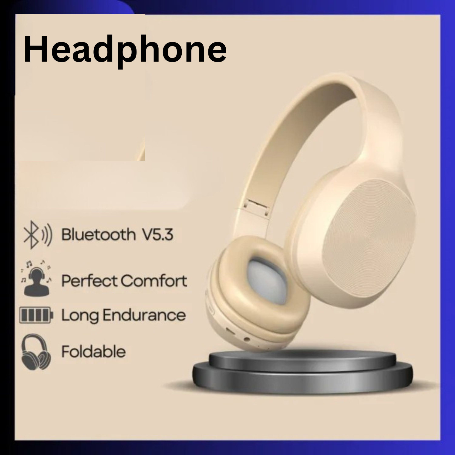 Image of Clairbell Wireless ANC Headset, Gaming Sports Over-Ear Headphone With Premium SoundEO164 Bluetooth