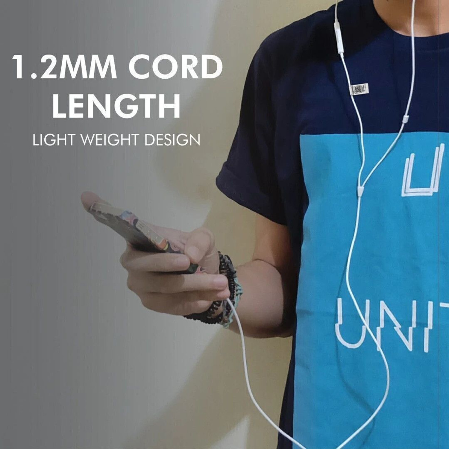Image of Tag8 Wired Earphones Pack of 2 with QR Based Technology in White for Seamless Audio Wired