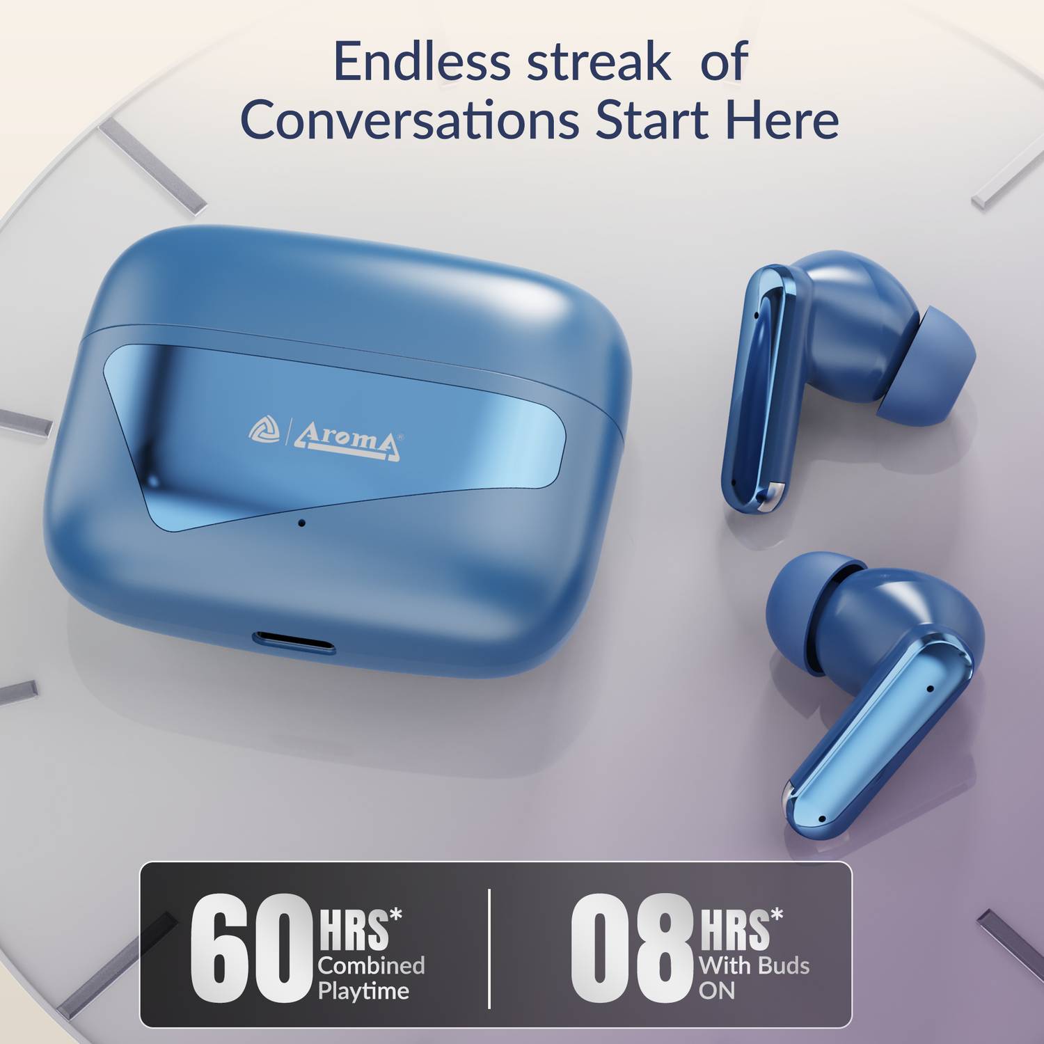 Aroma TWS8 V5.4 Bluetooth Earbuds - Image 2