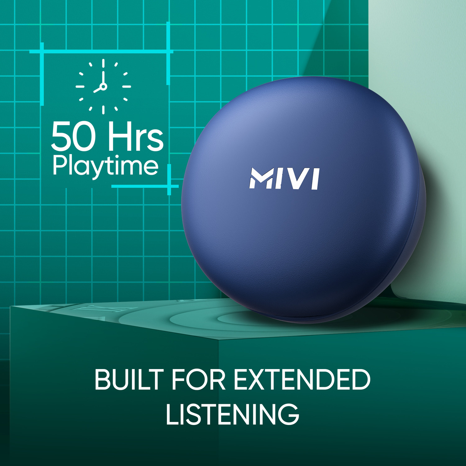 Image of Mivi DuoPods Maxx, 13mm Bass, AI ENC HD Calls, IPX4 Bluetooth