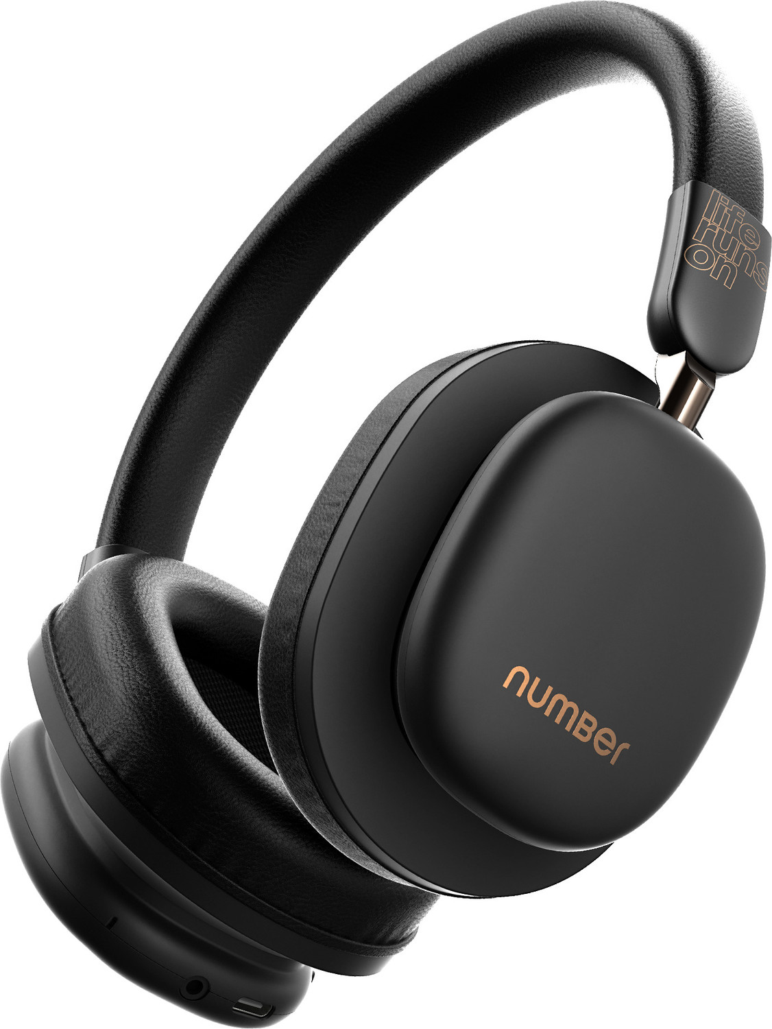 Image of Number Headit Pro 100H Battery, Dual Pairing, 40mm Hi-Bass Drivers, AI ENC, 35ms Gaming Bluetooth & Wired