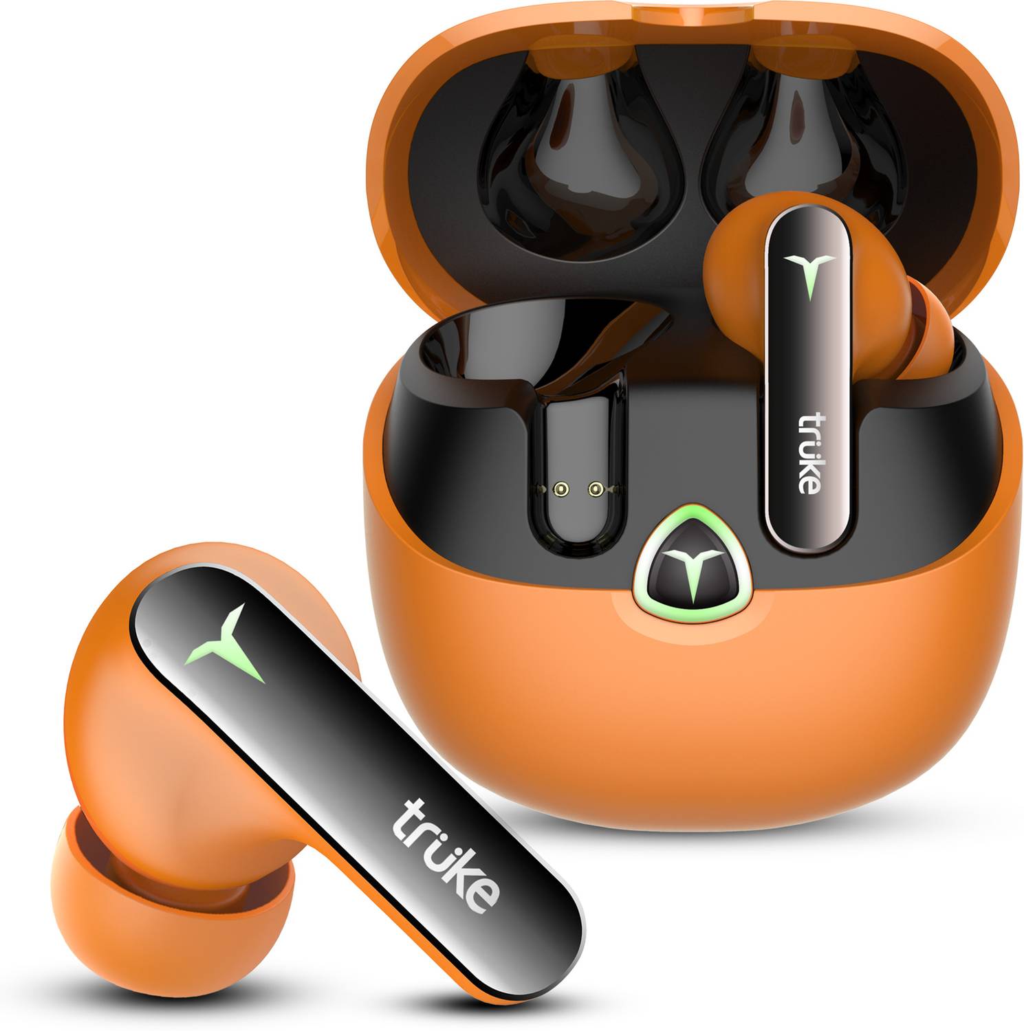 truke BTG Flex buds with Dual Pairing, 60Hrs Battery, HIFI DSP Audio,4Mic,ENC,5.4v Bluetooth Gaming