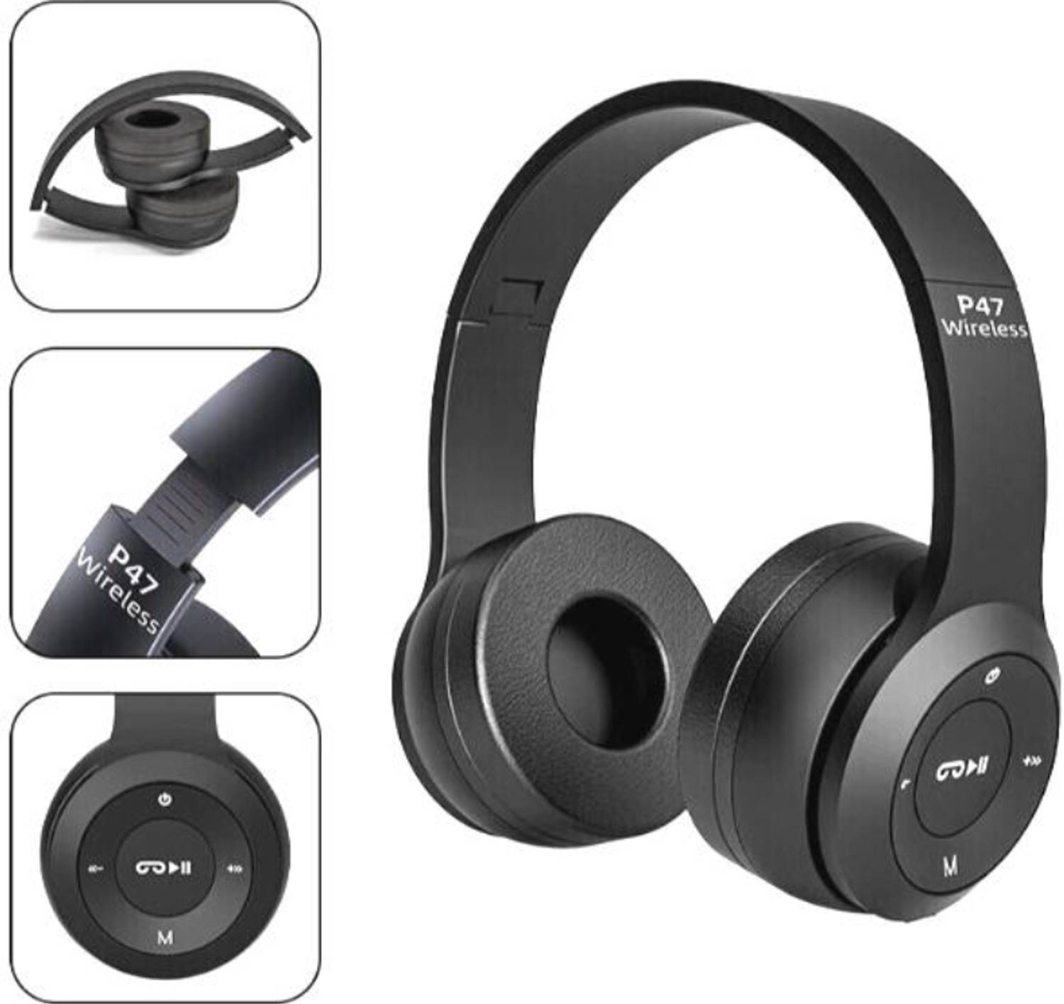 GUGGU UR-1010 P47 Headset Super Extra Bass Bluetooth Headset (Furious On the Ear) Bluetooth