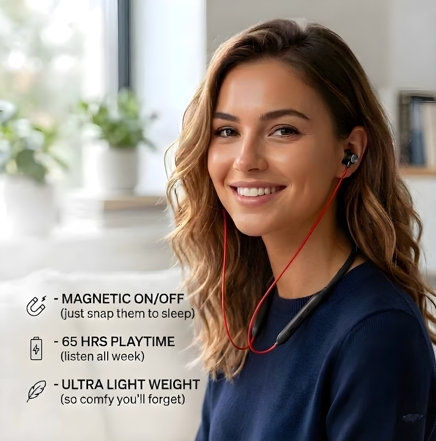 Image of GDS Z2 Bullets Wireless with Fast Charge, 63 Hrs Batery Life, Earphones with mic GZ7 Bluetooth & Wired
