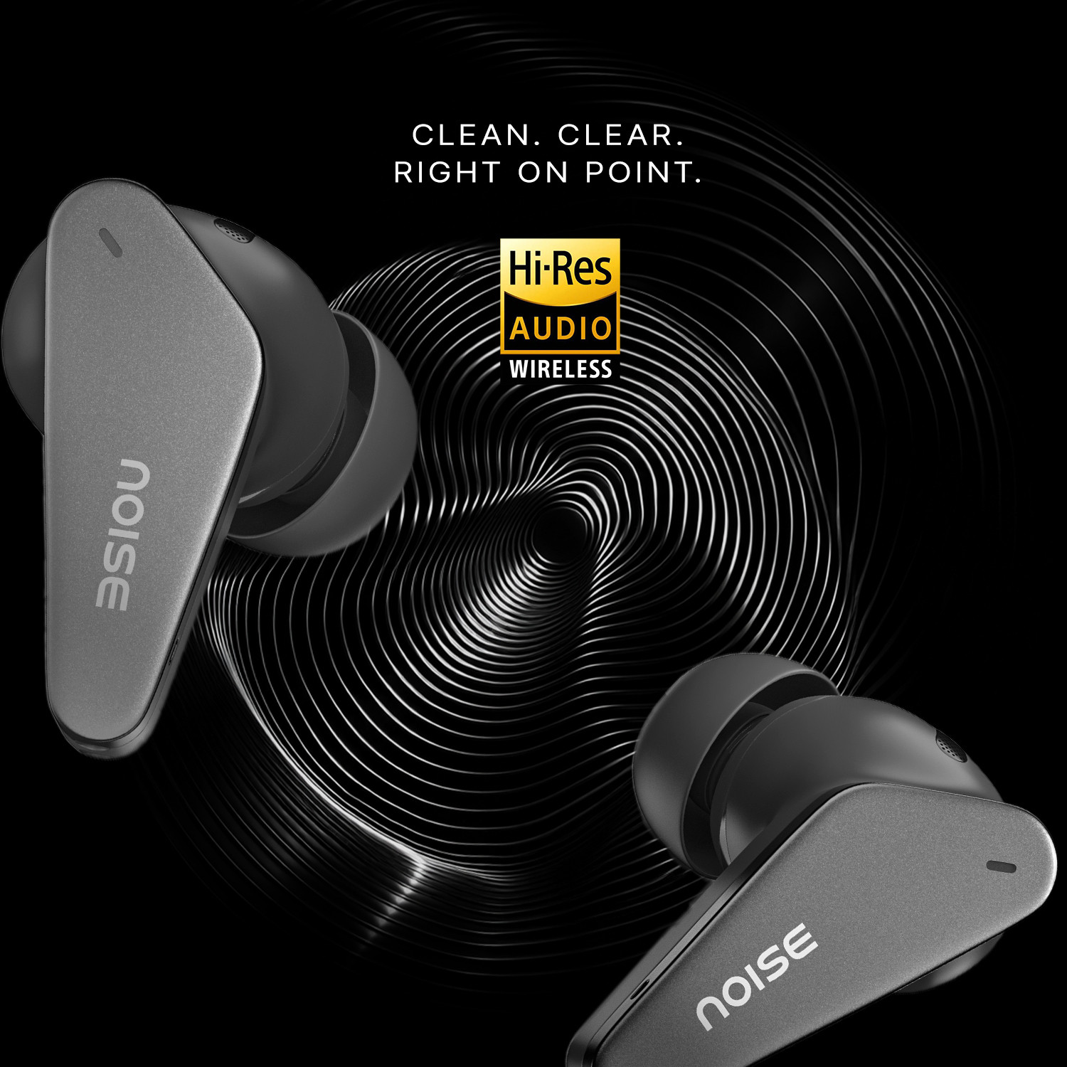 Image of Noise Buds Vector with Hi-Res, LDAC, Quad Mic ENC,Instacharge, BTv5.3 with HyperSync Bluetooth