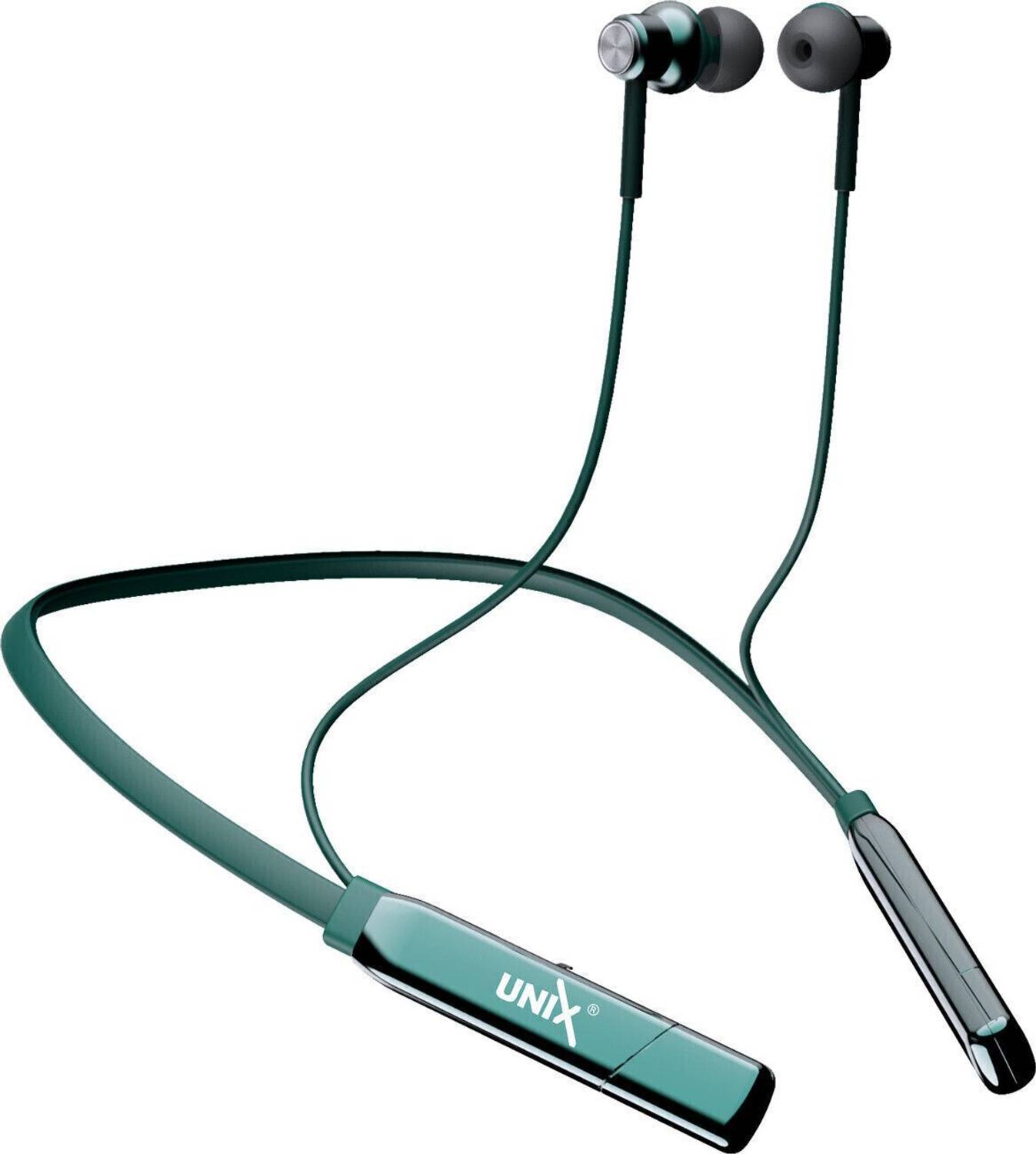 Unix Gear 32 Hours Playing Time Fast Charging Bluetooth Neckband