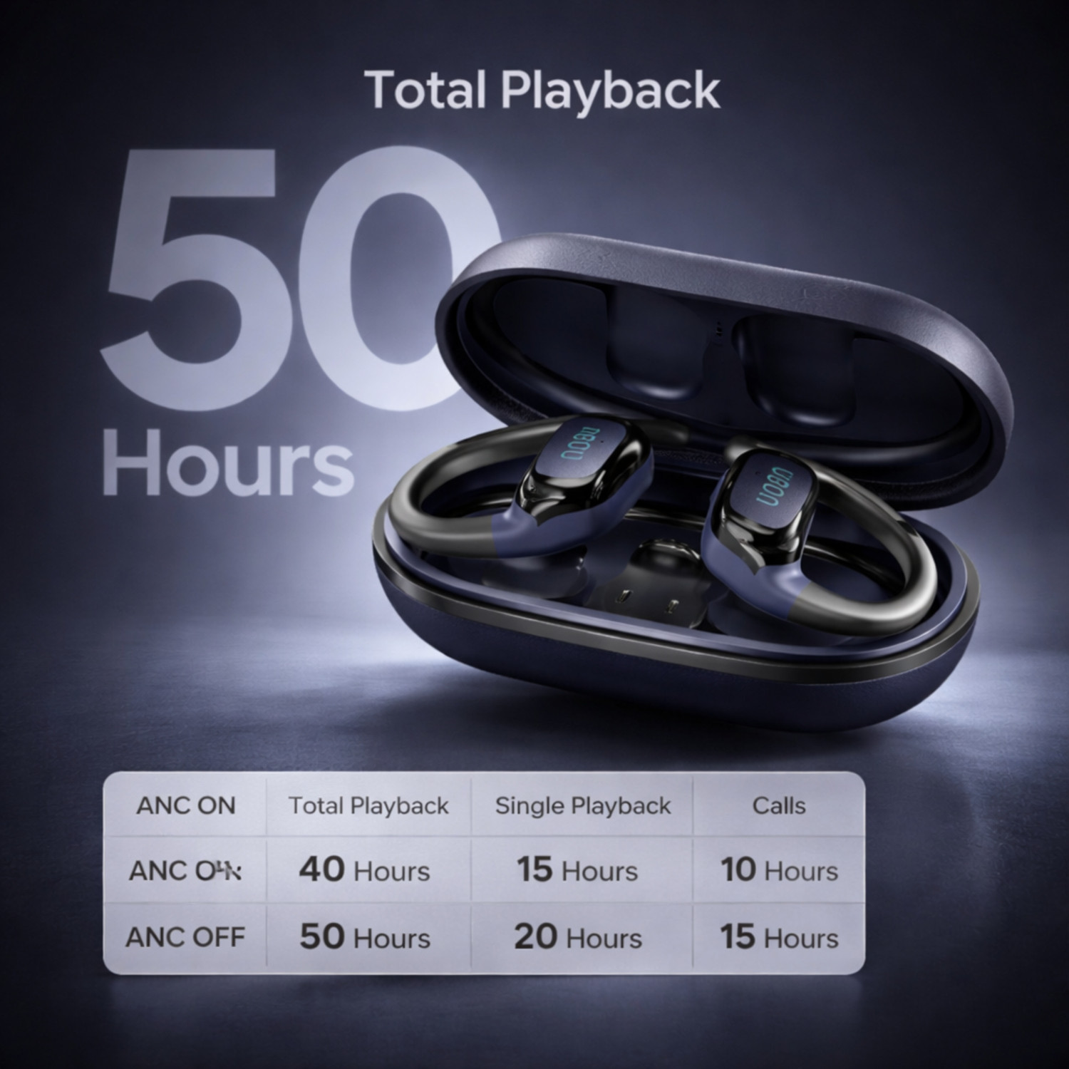 Image of electricbass J21 Bluetooth Wireless OWS with 50 hours of playtime and ENC Bluetooth