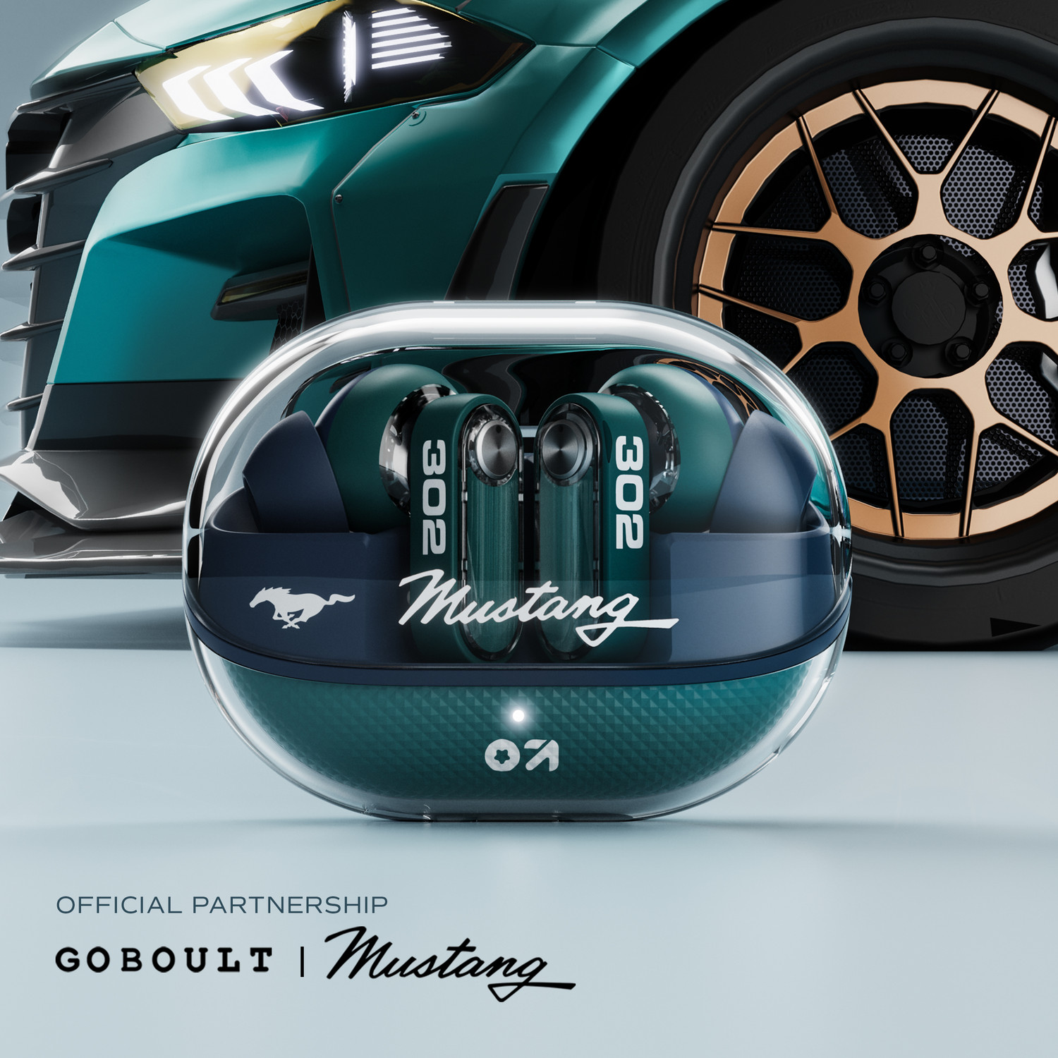Image of GOBOULT Mustang Sprint, App Support, Dual Pairing, 60Hrs, 32dB ANC & Quad Mic ENC, 6.0v Bluetooth