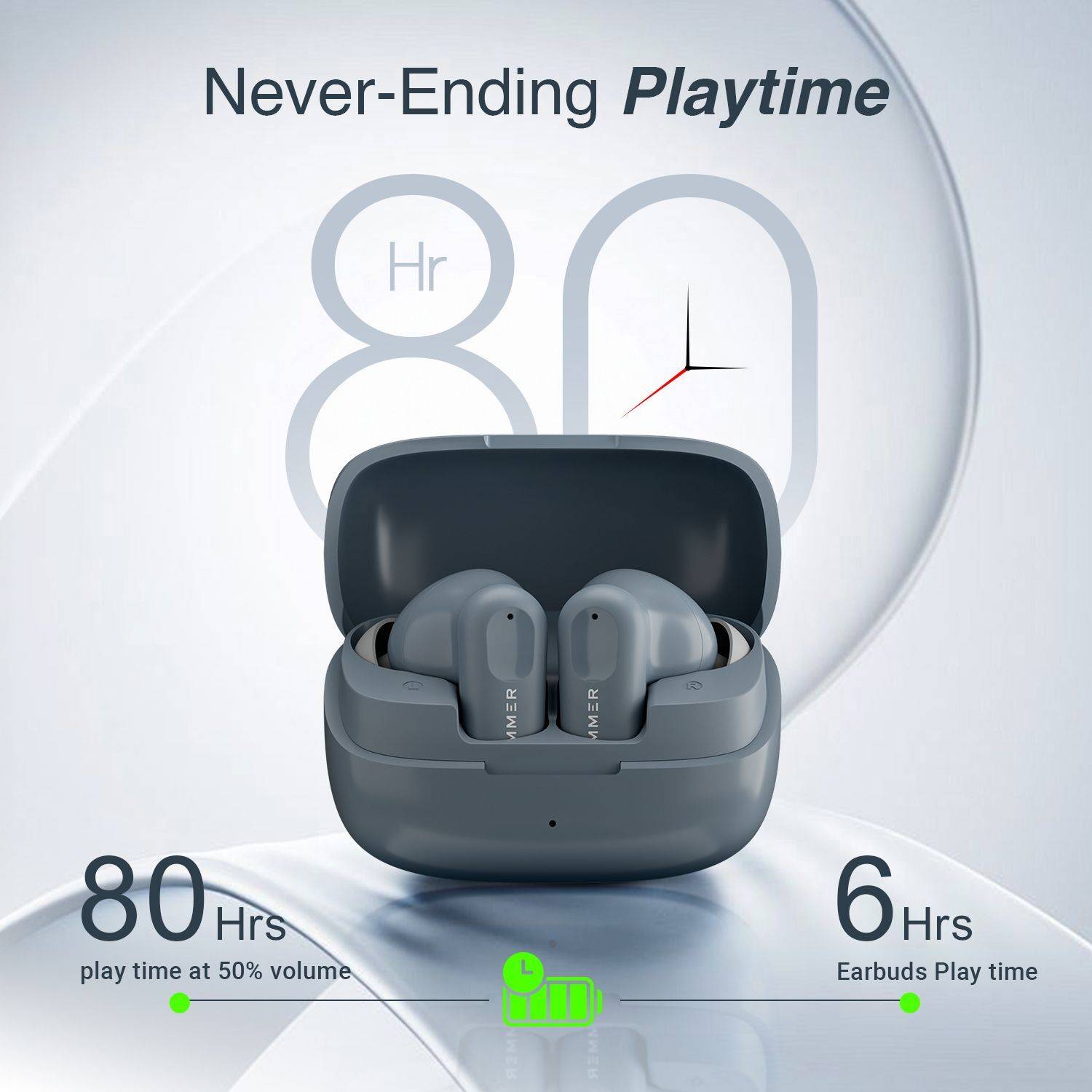 Hammer Airflow Go Earbuds with 80H Playtime - Image 3