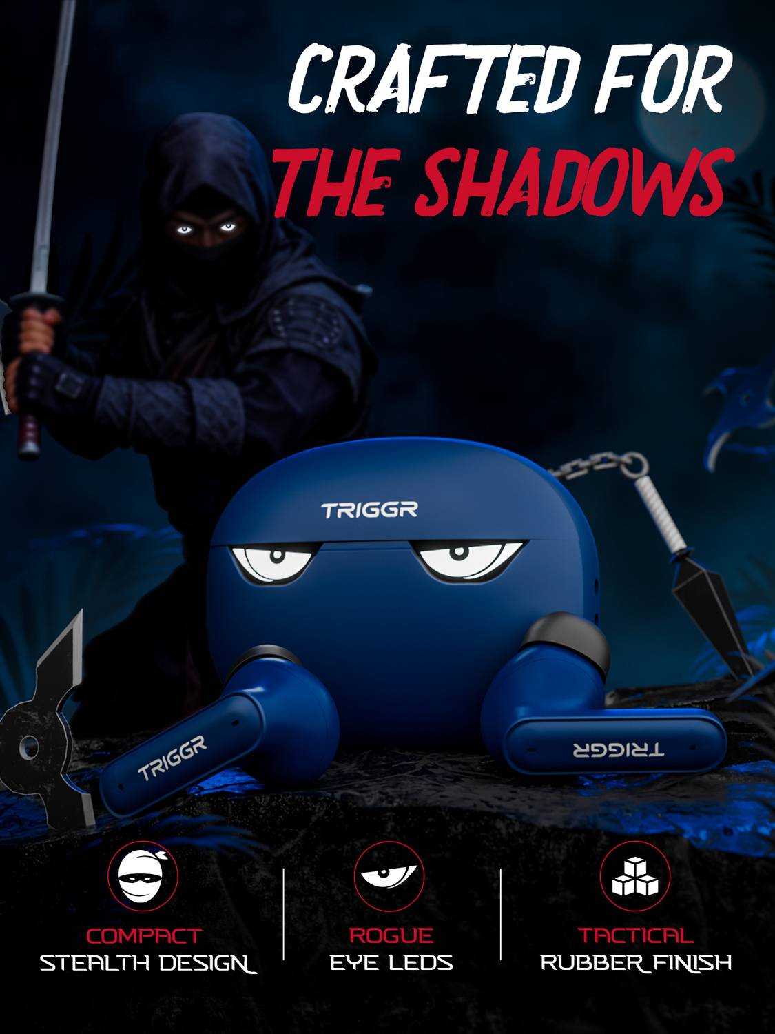 TRIGGR Kraken X5 50H Battery Bluetooth Headset - Image 3