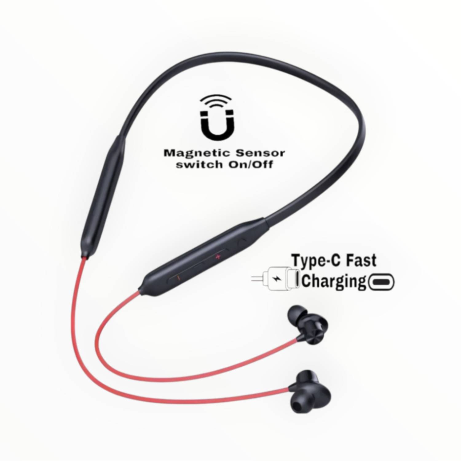 URBANHUDA Z2 Bullets Wireless Neckband with Fast Charge, 48 Hrs Battery Life, Earphone_UH Bluetooth & Wired