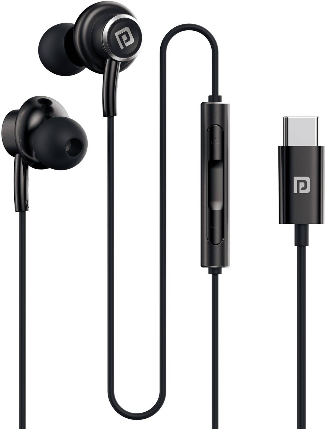 Portronics Conch Sigma C in Ear Type C Wired Earphones,in Line HD