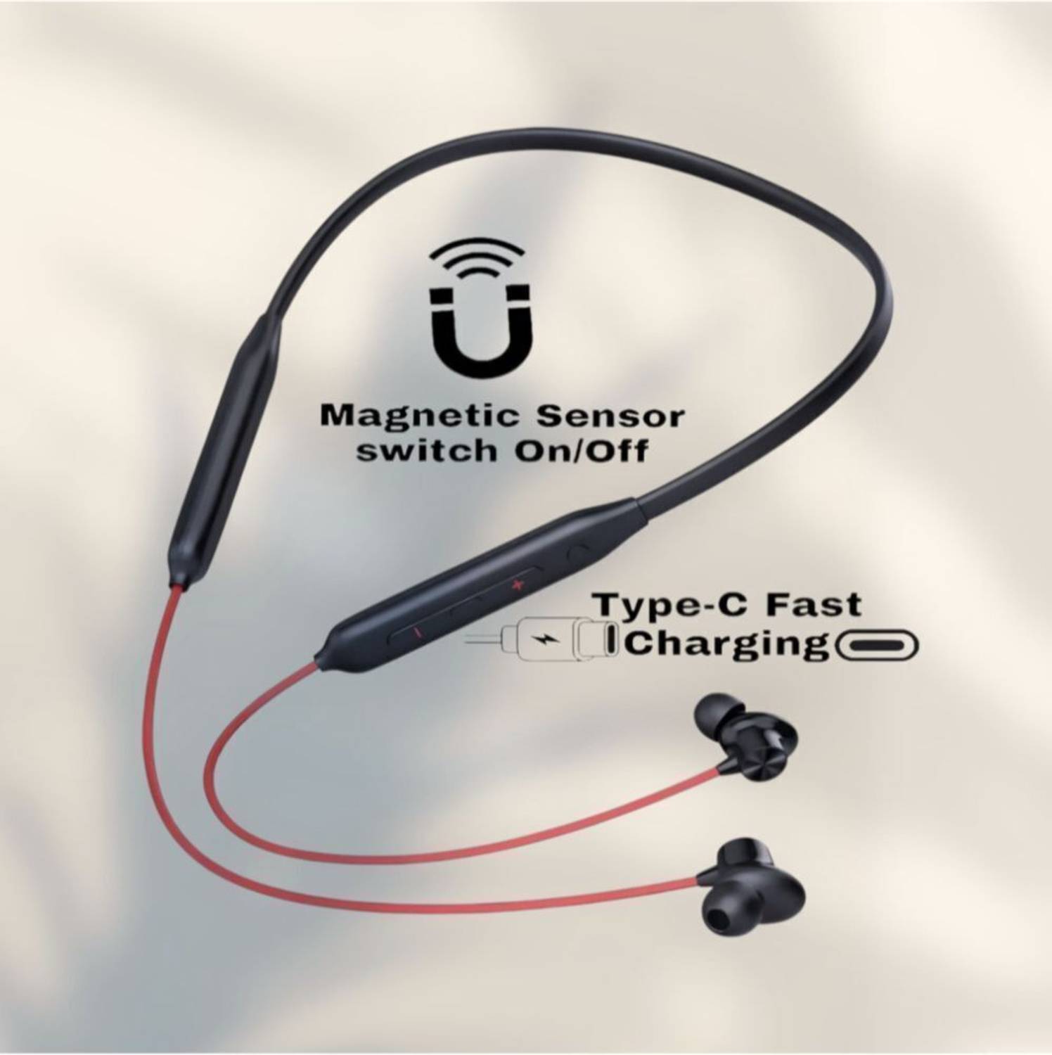 urooj Z2 Bullets Wireless with Fast Charge, 53 Hrs Battery Life, Earphones with mic_BB Bluetooth & Wired