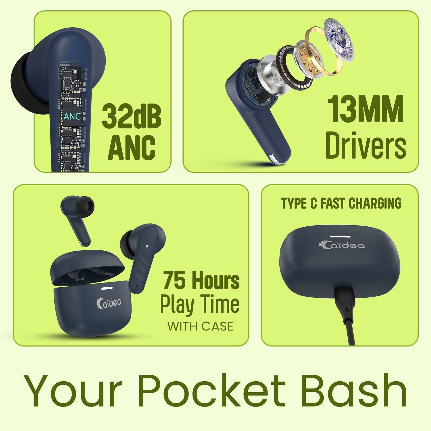 Caidea TW400 Aristo Wireless Earbuds - Image 2