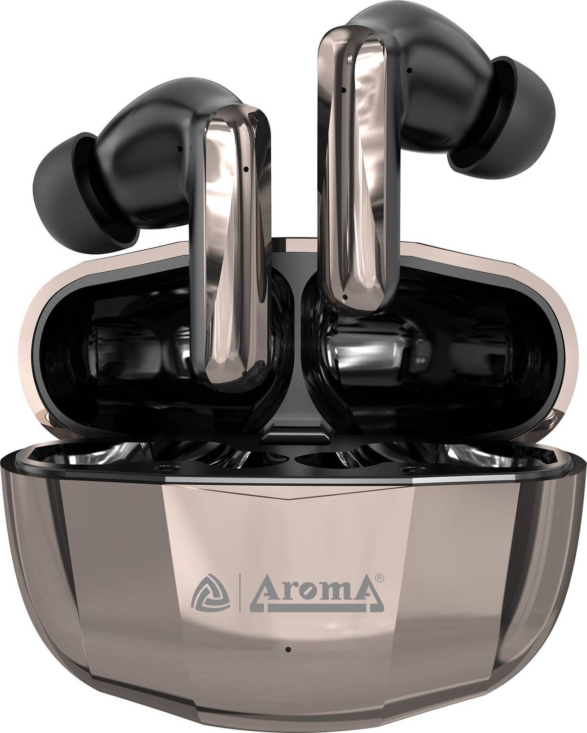 Aroma TWS2 V5.4 Upto 60Hr Playtime*, ENC, Dual Paring, Fast Charging, - Image 1