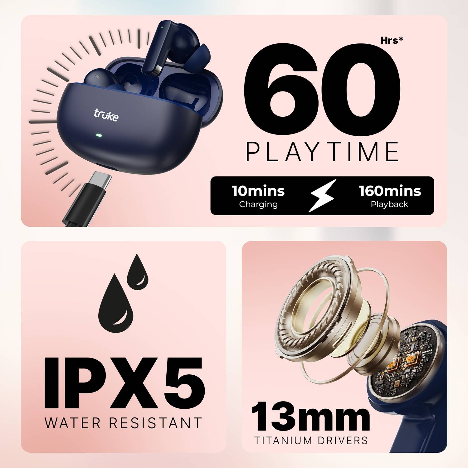 truke Buds Lite with 60H Playtime - Image 2
