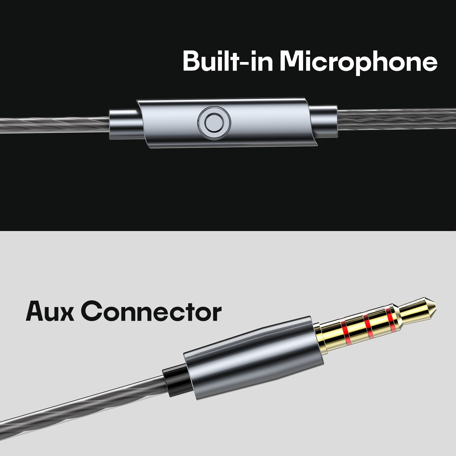 Image of Soroo Future 3.5mm Jack Wired Earphones with Aesthetic Look & HD Sound, Deep Bass, Cable Wired