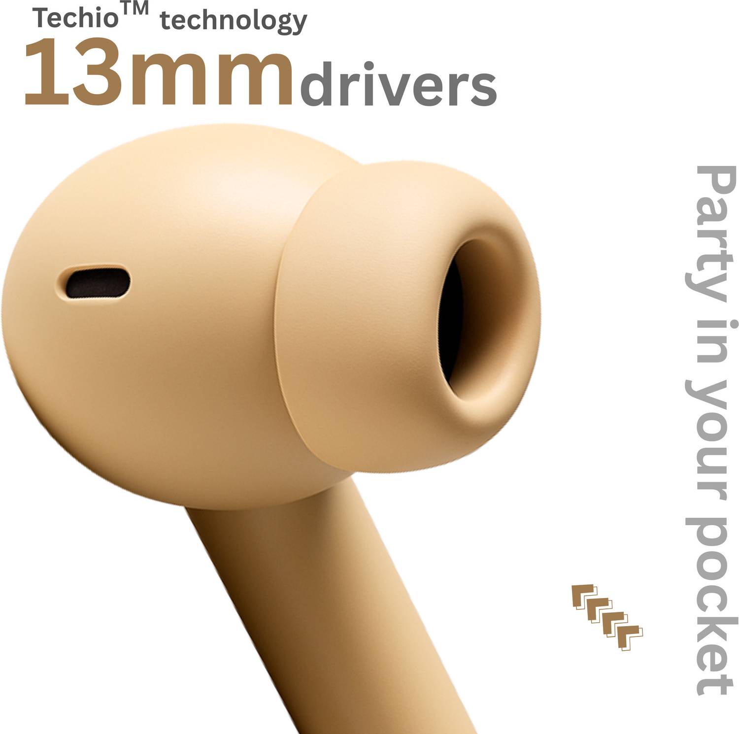 TECHIO Earbuds AN_3 with 40 Hours Battery - Image 4