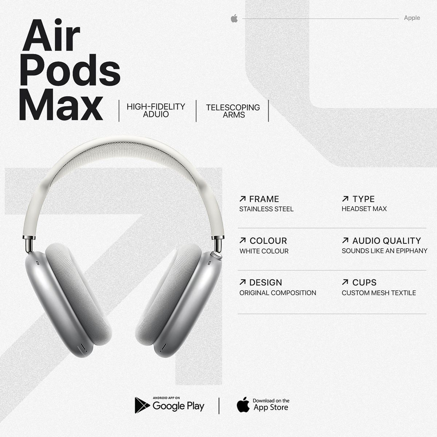 Image of SOUNDBUZZ Airwave Max Headset WhiteColour Bluetooth