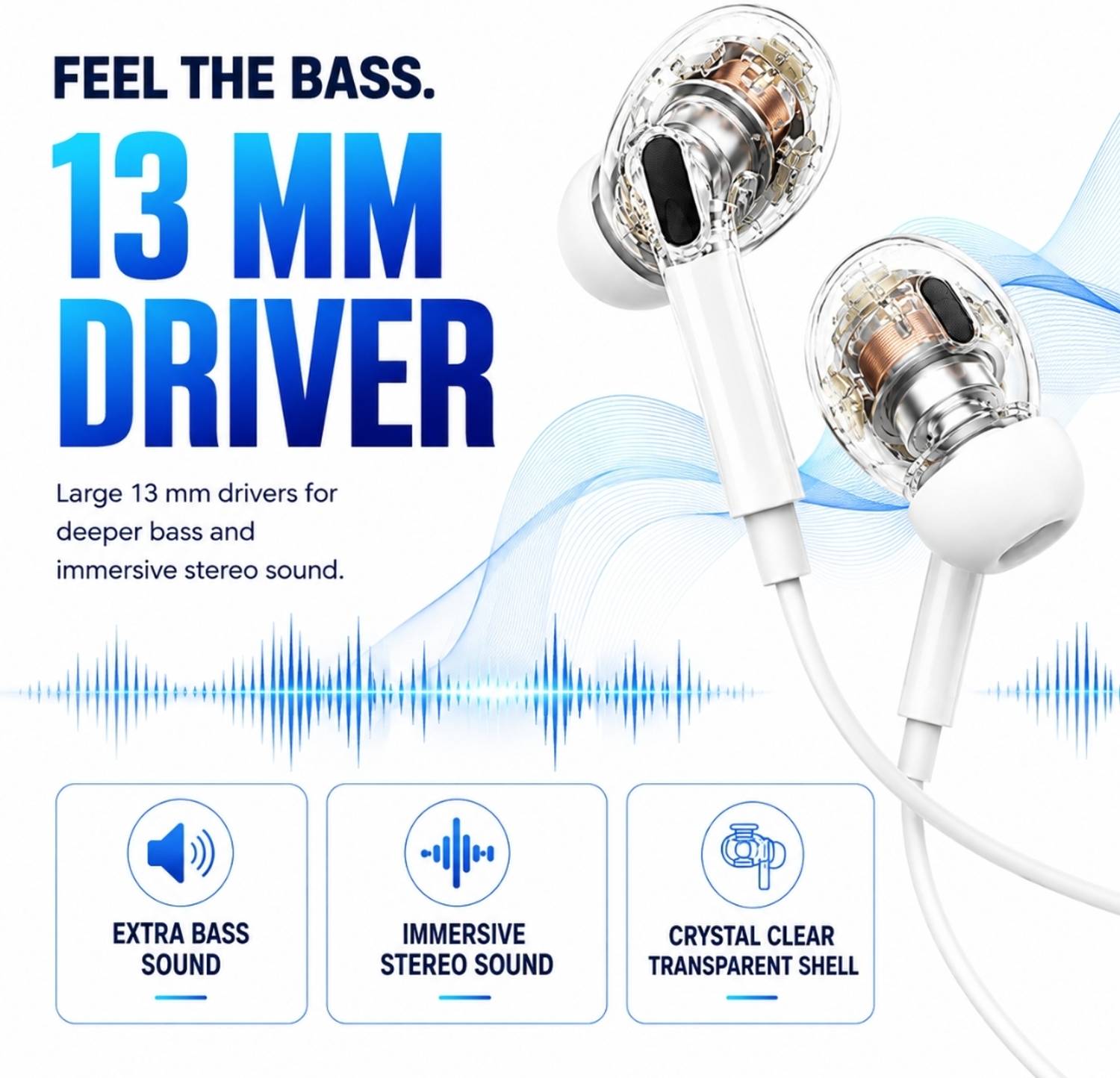 uddo Pro Type C Earphones - Image 5