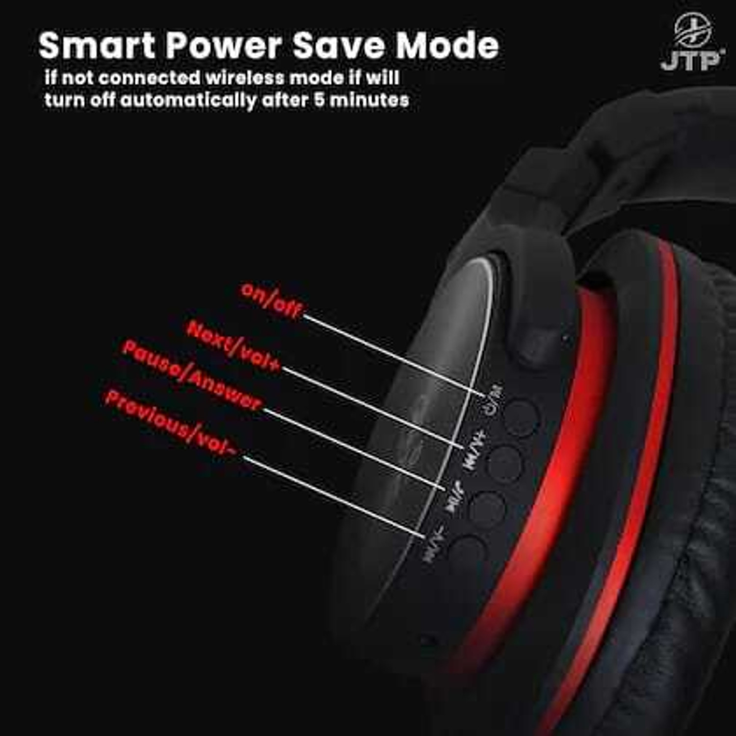 Image of JTP Headphones Bluetooth & Wired