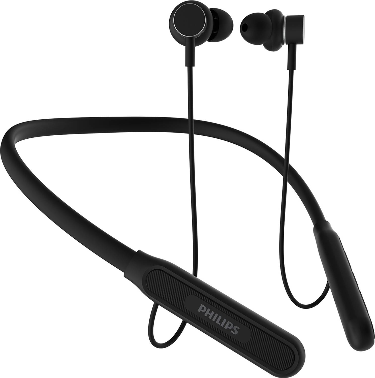 PHILIPS TAN1150BK Neckband, 60H Playtime, 13mm Drivers, AI ENC Mi