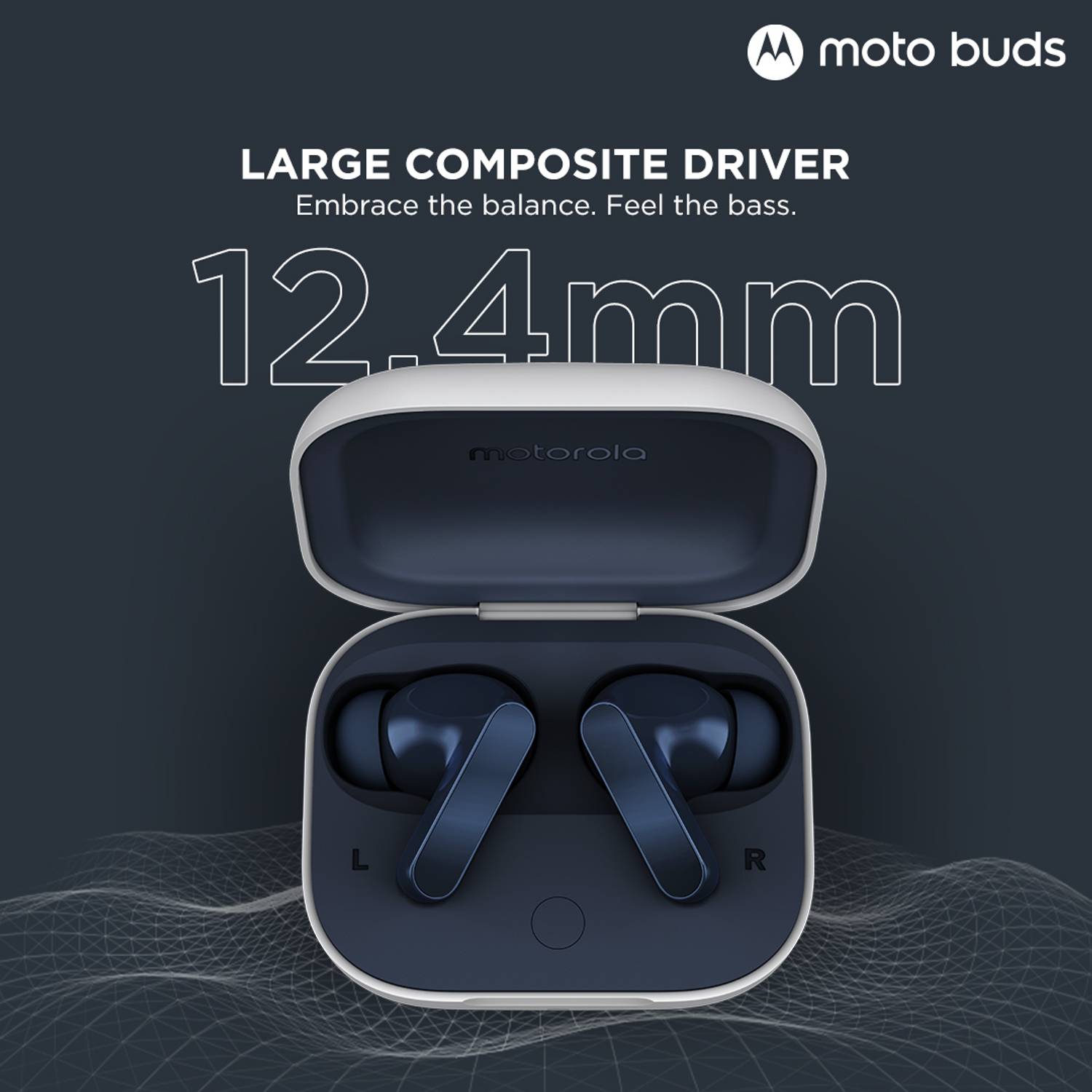 MOTOROLA Moto Buds with Hi-Res Audio, 12.4mm Driver, 42hrs Playback - Image 3
