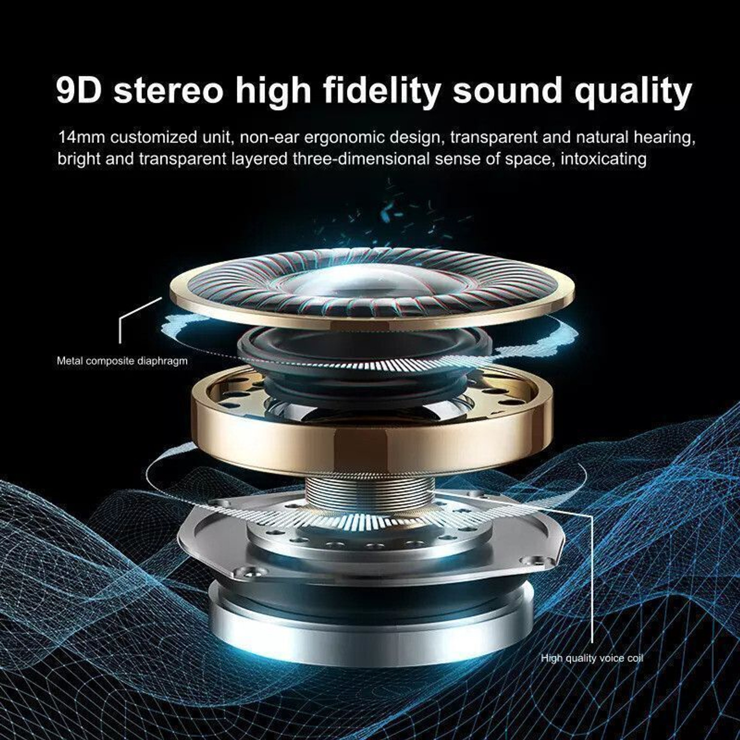Image of Tunifi buds 5.3 l TWS Earbuds l Upto 300Hr Playtime l 5.2 Bluetooth Headset (Black, True Wireless)