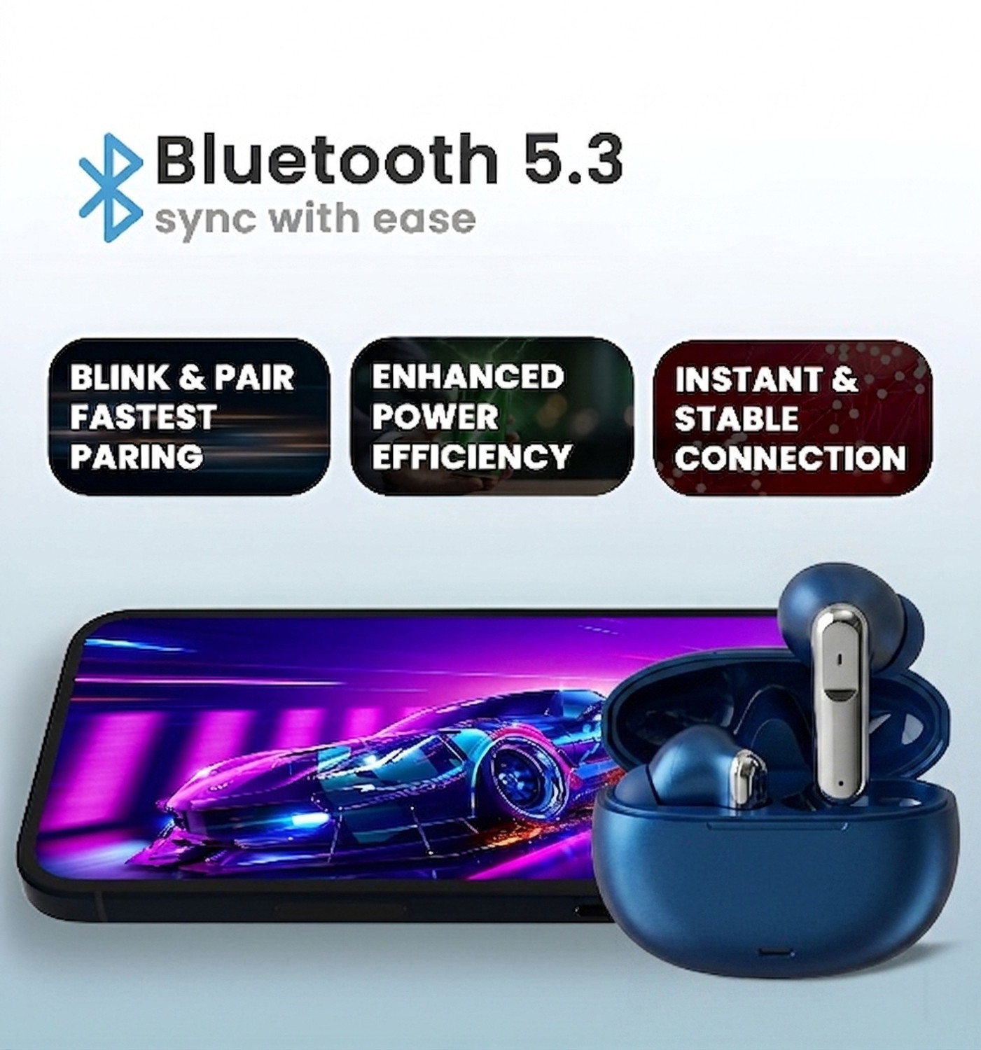 Image of Snowbuds SB151 with Immersio Dolby Audio 3D Soundstage Earbuds Wireless with Deep Bass-2 Bluetooth Gaming