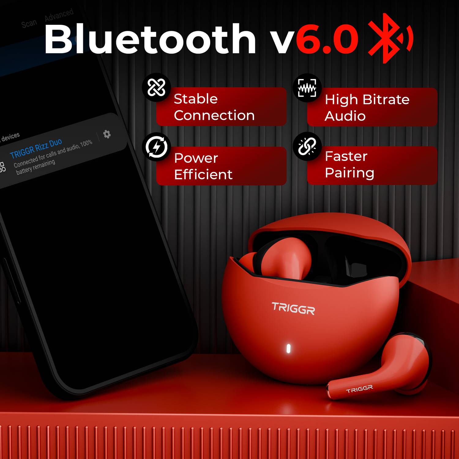 TRIGGR Rizz Duo BT v6.0 Bluetooth Earbuds - Image 3