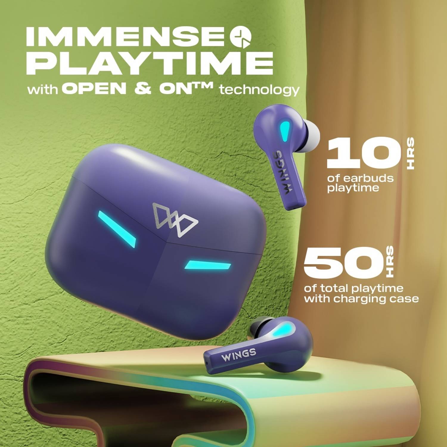 WINGS Phantom 430 Wireless Earbuds - Image 2