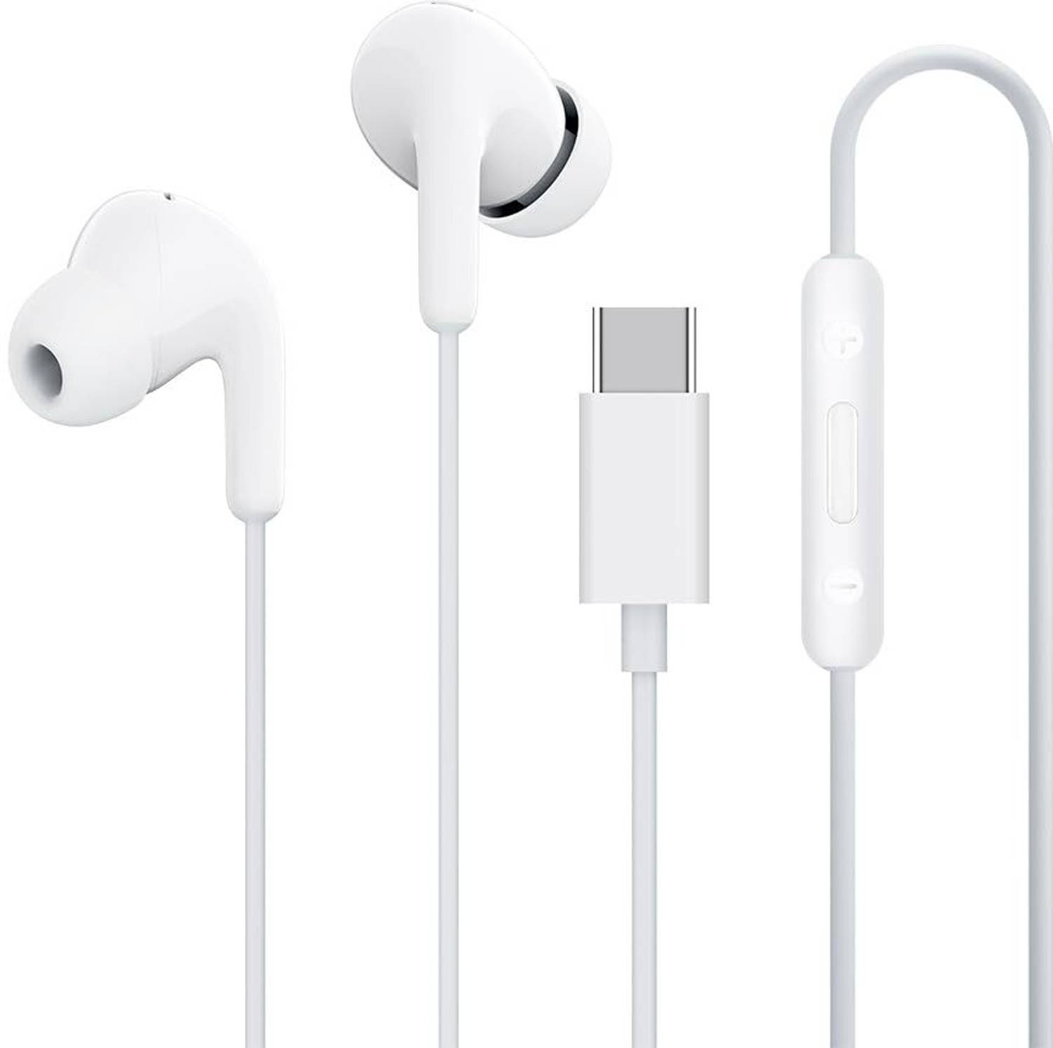 Urbanoe Type-C Earphone Wired White - Image 1