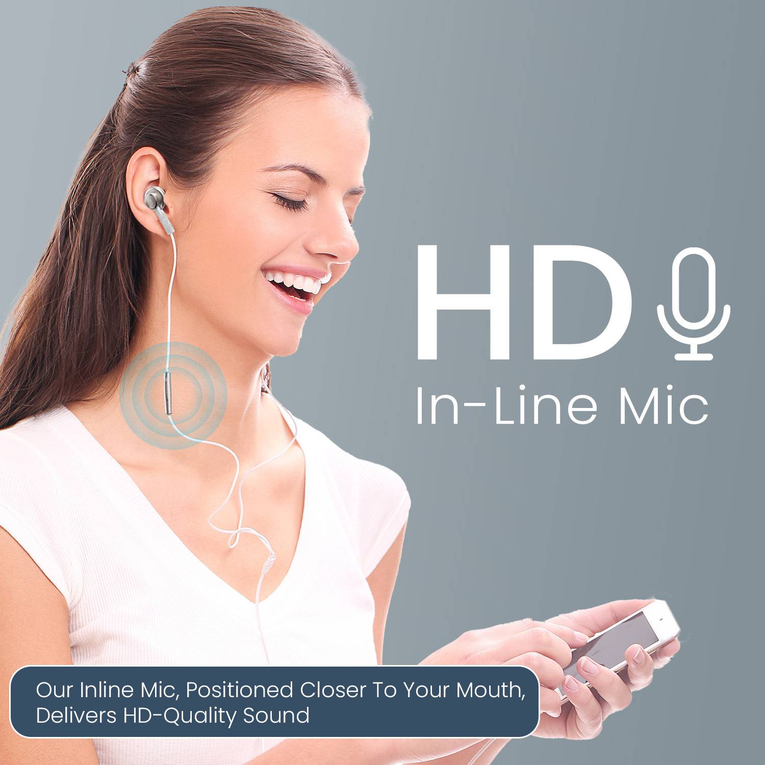 Portronics Conch Sigma A 3.5mm Wired Earphones - Image 2