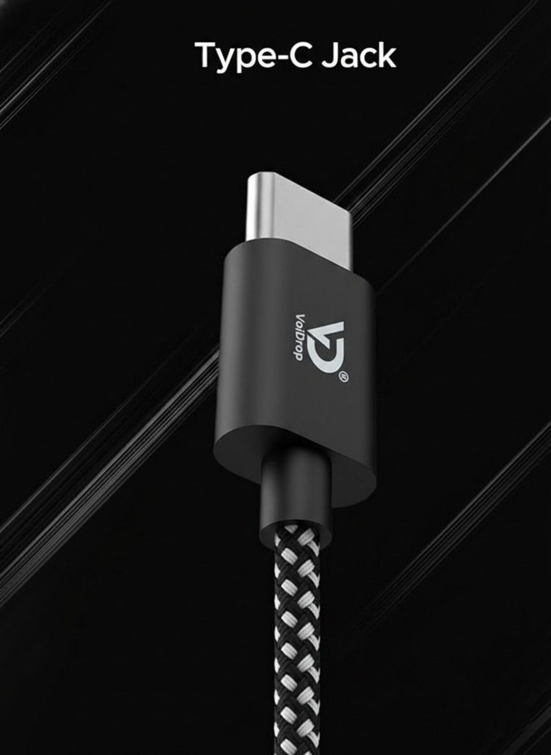 Image of VoiDrop Type-C Wired in Earphone with HD Mic for Deep Bass & Clear Sound Calling Braided Wired