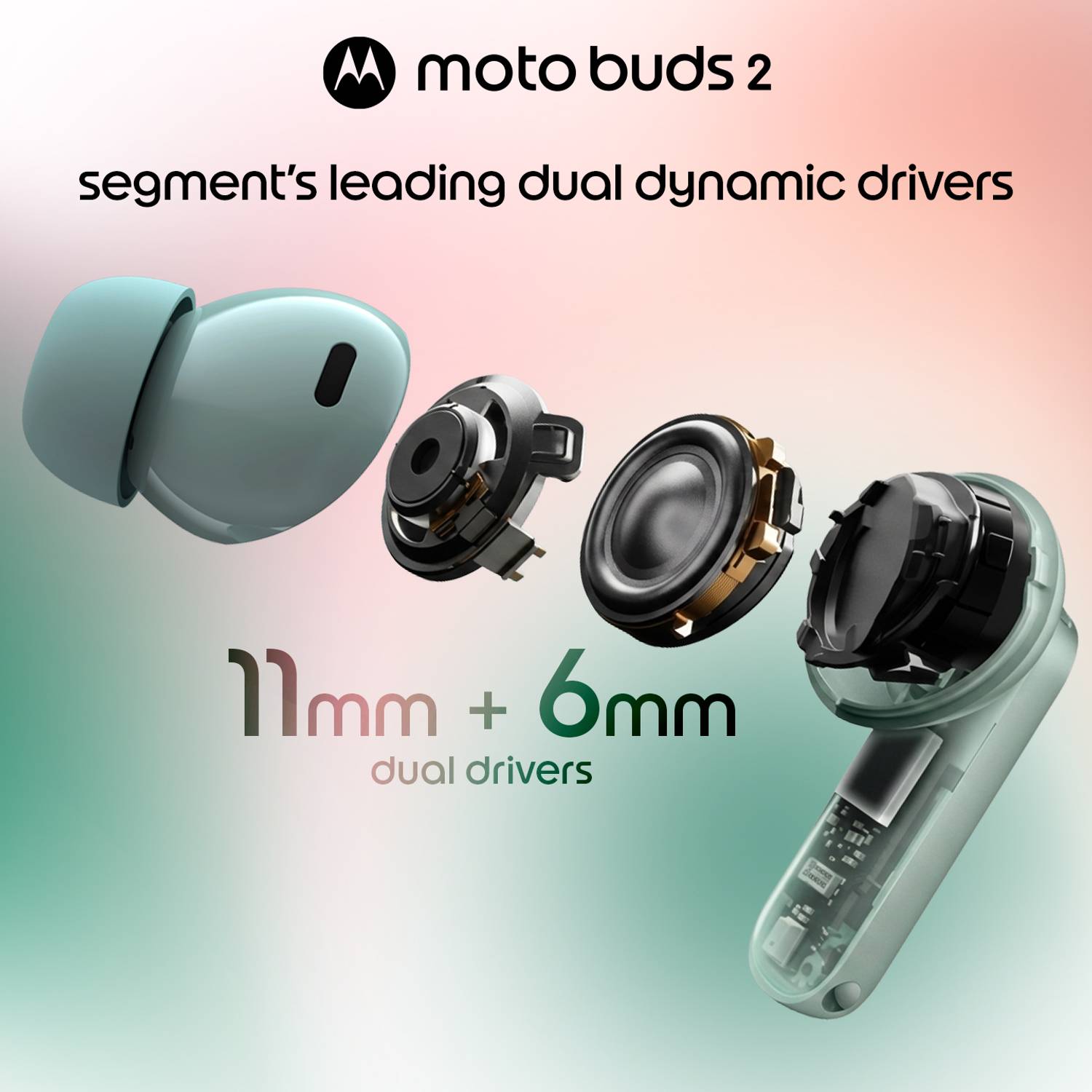 Motorola Buds2 with 55dB ANC, 53 Hours Battery - Image 2