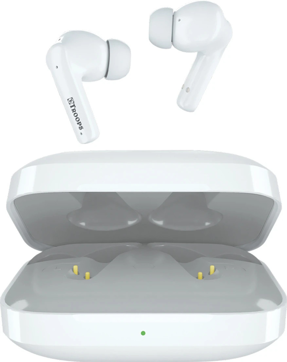 Image of TP TROOPS TROOPS Buds Truly Wireless Earbuds 52H Playtime, Quad Mic with ENC,10mm,BTv5.0 Bluetooth Gaming