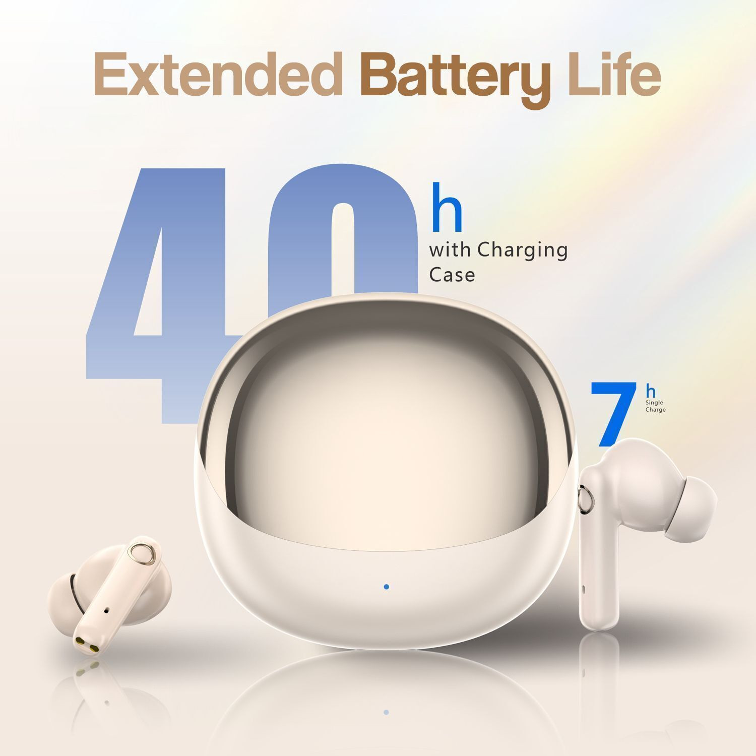 Image of HODOPHILE TN Buds Tone /ENC / TWS Earbuds / 40Hrs Playtime / 13.4mm driver / V5.4 Gaming Bluetooth