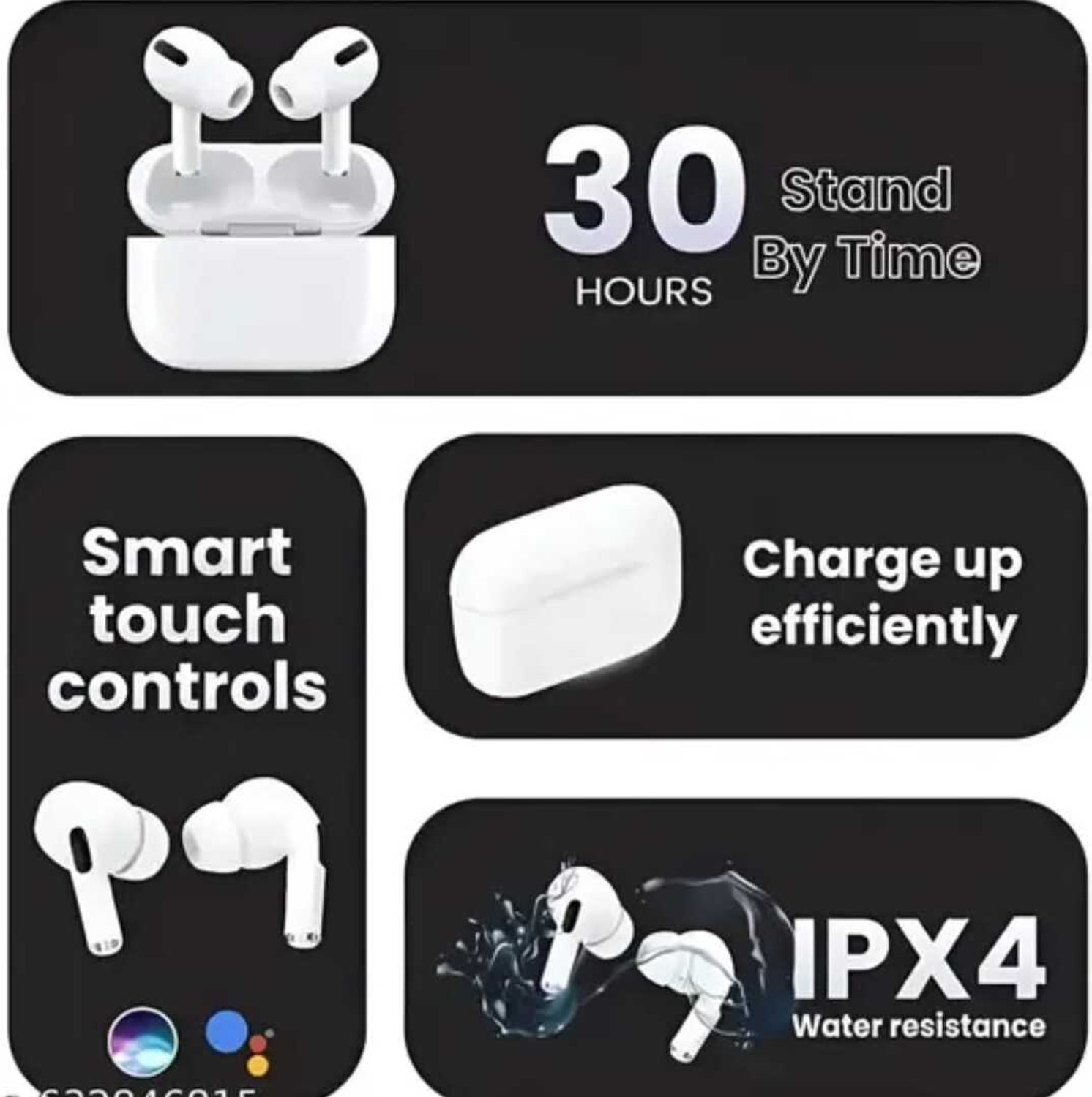 Image of MORZEE PREMIUM QUALITY Wireless tws Earbuds Bluetooth 5.3 TWS Earphones Full Touch Control Headphones Helmet bluetooth device with ANC