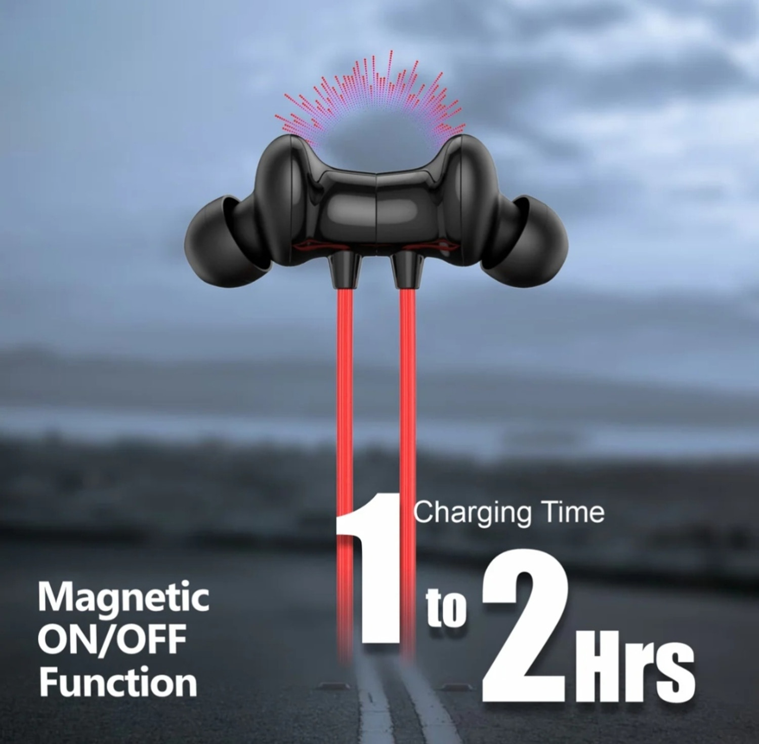 Image of Mi Plus M2 Series Magnetic ON OFF Neckband Bluetooth Headset Bluetooth