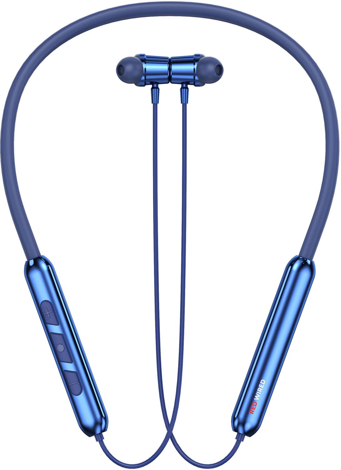 RED WIRED Bluetooth Headphone-48Hrs Playtime, Magnetic ON/Off, Fast Charging, Deep Bass-4 Bluetooth Gaming