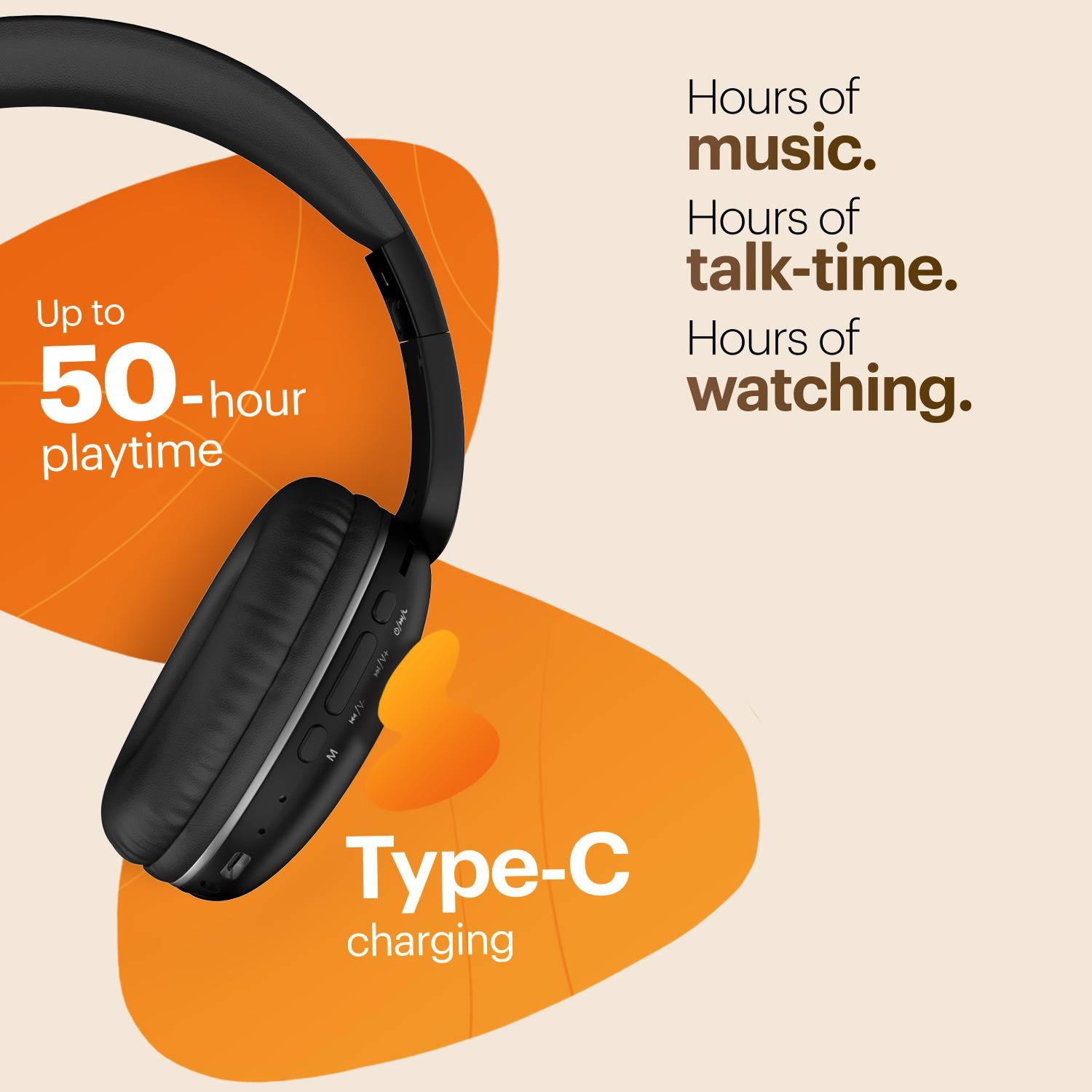 Noise TWO 50H Playtime Bluetooth Headphones - Image 2