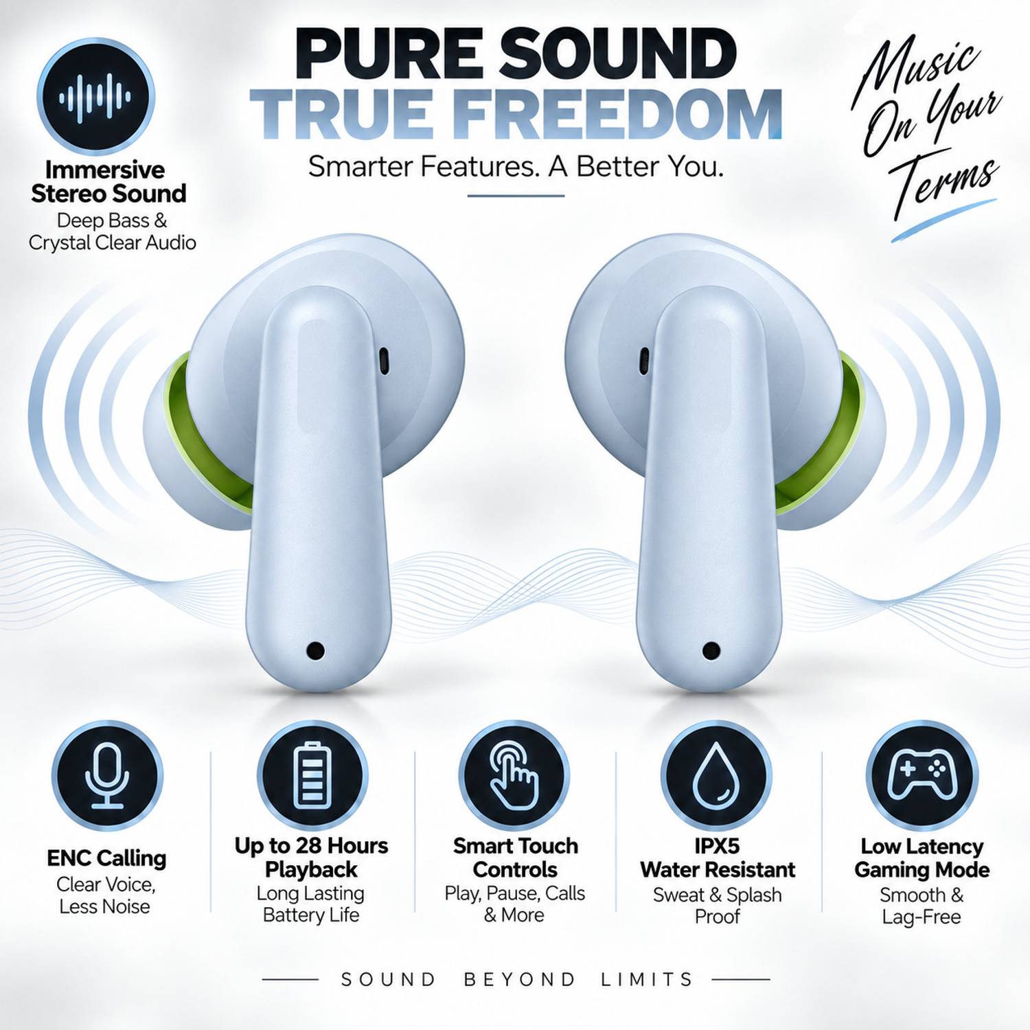 qoviq Original Wireless Audio Earbuds - Image 5