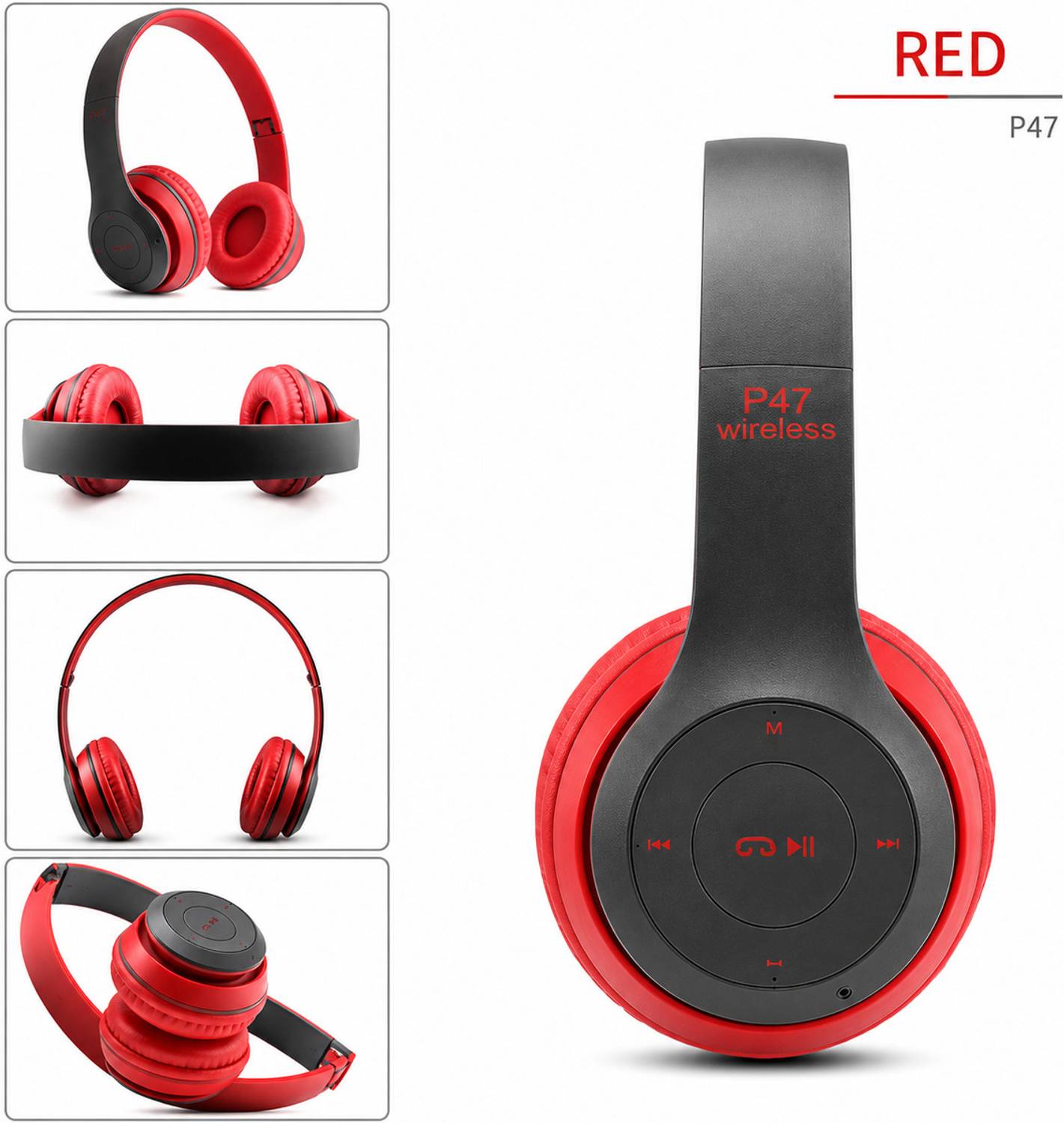 akiranix P47 Bluetooth Headphone - Multicolor - Image 1