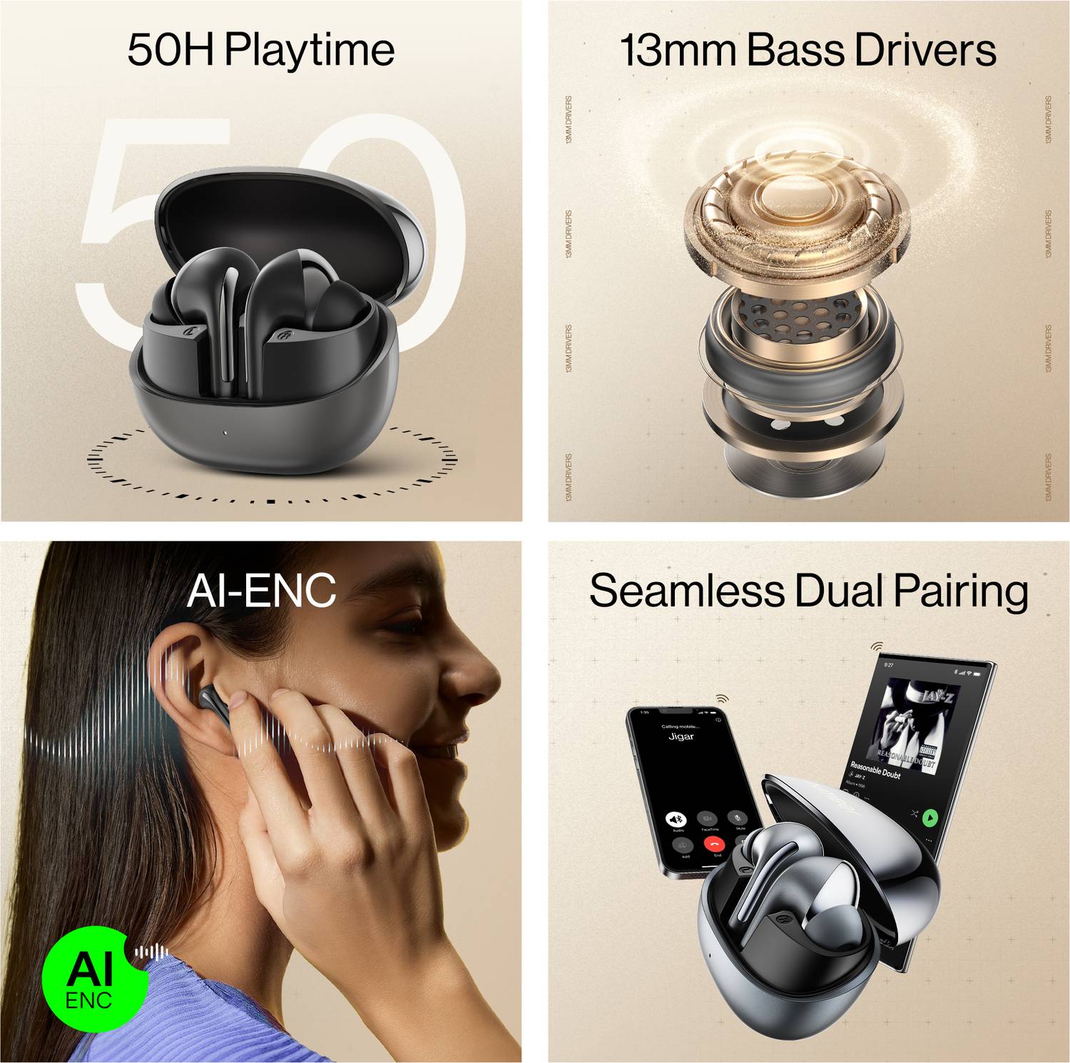Number Navo Buds X3 Dual Pairing Earbuds - Image 2