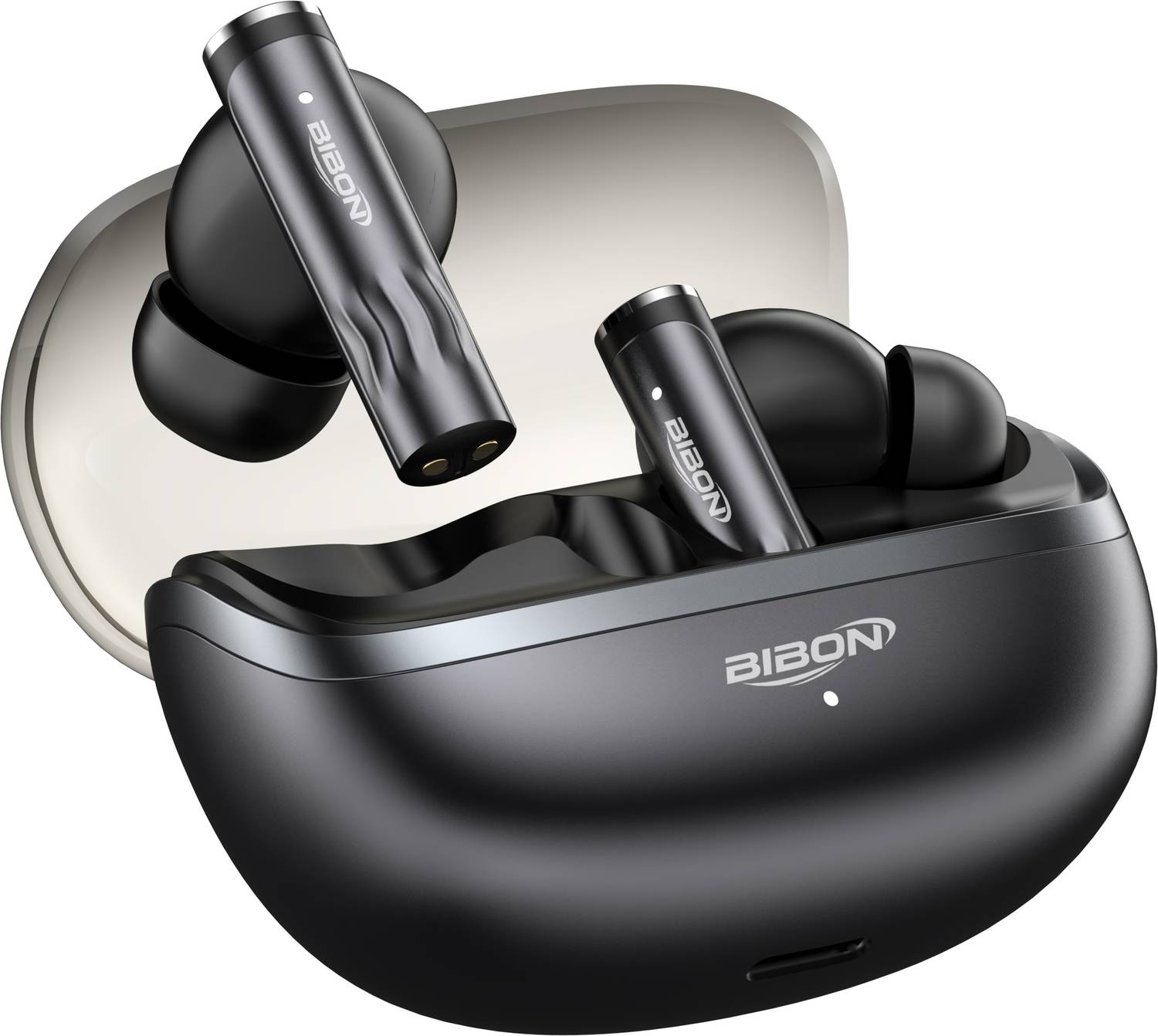 BiBon Zainth Buds 50Hrs Playtime & AI ENC Crystal Bionic Sound Bluetooth Earbuds(1) Bluetooth