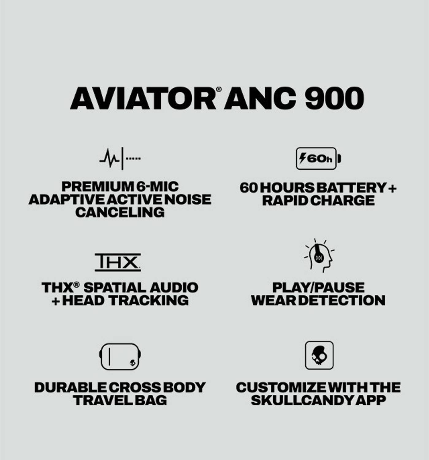 Skullcandy Aviator 900 ANC Bluetooth Headphones - Image 4