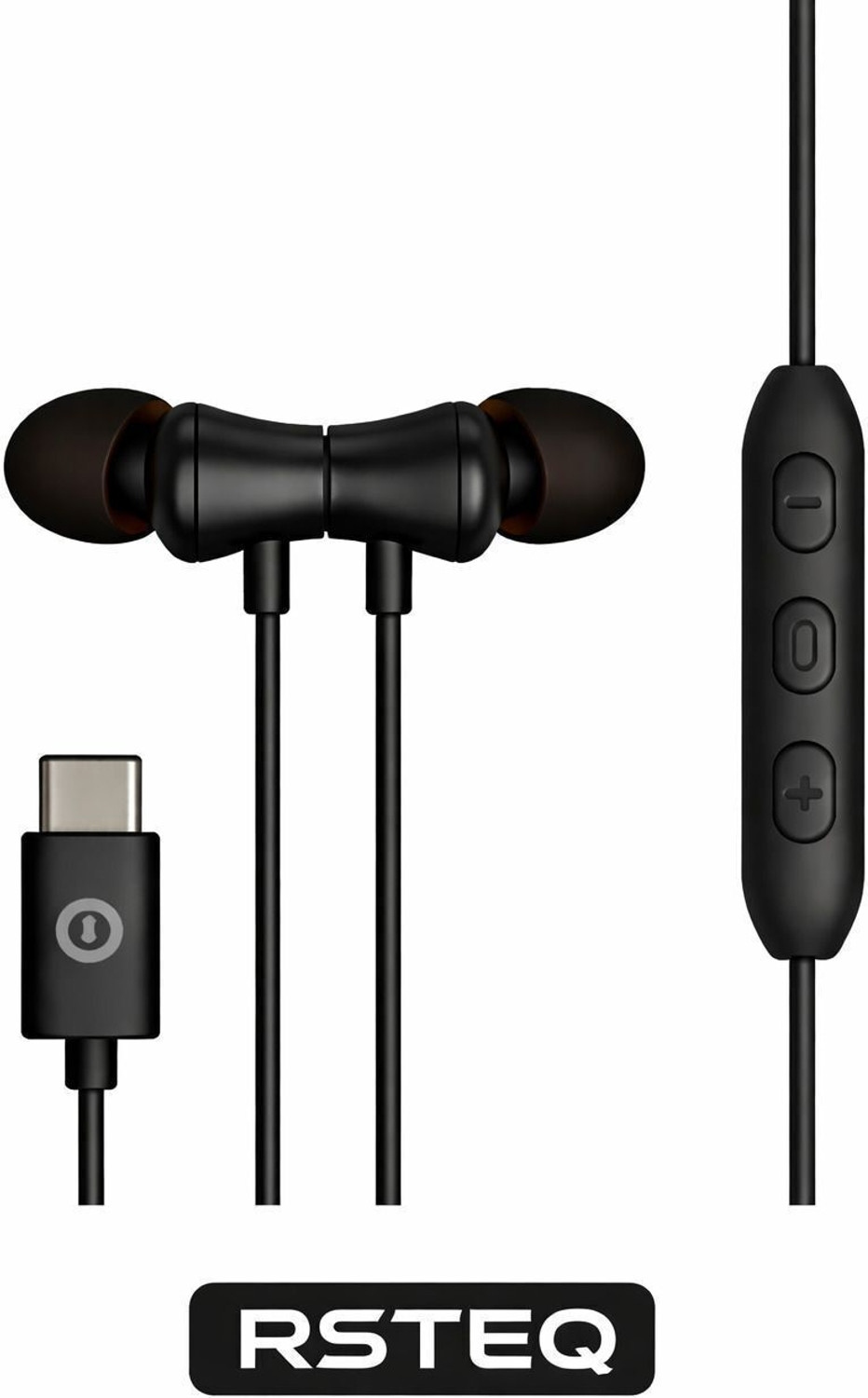 Image of RSTEQ C Type Magnetic Wired Earphone With ENC Mic Dolby HD Sound & Button Control Wired Gaming